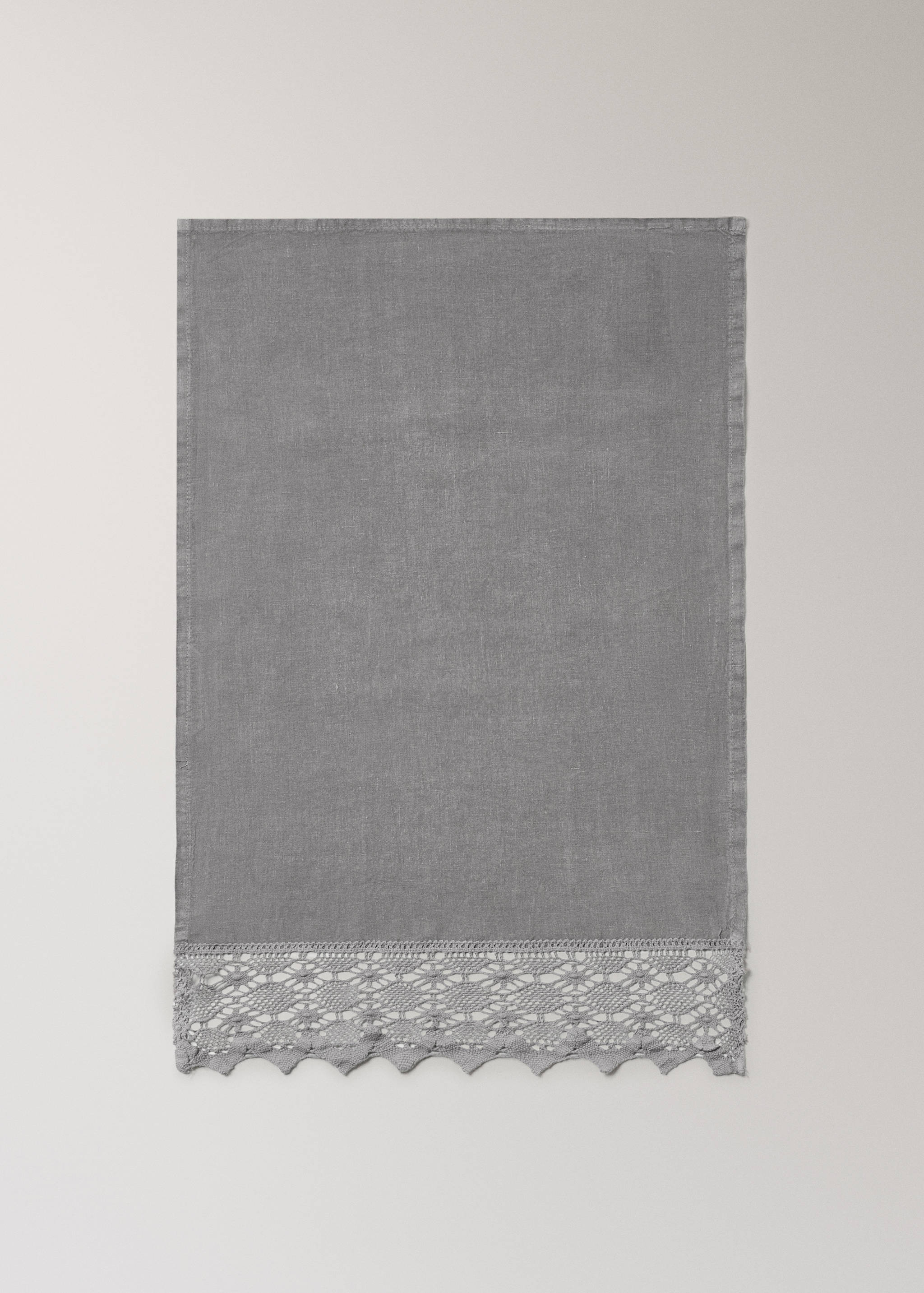 Πετσέτα λινή με τελείωμα δαντέλα - Προϊόν χωρίς μοντέλο