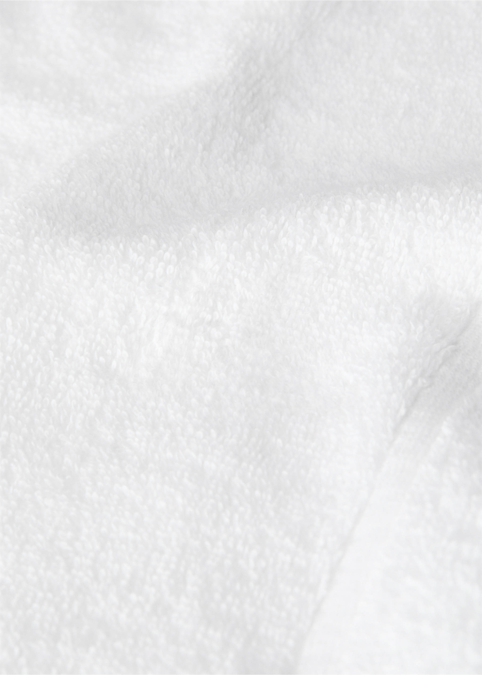 Pack of 3 cotton terry towels - Details of the article 1, White. Ref: 17021609-00.