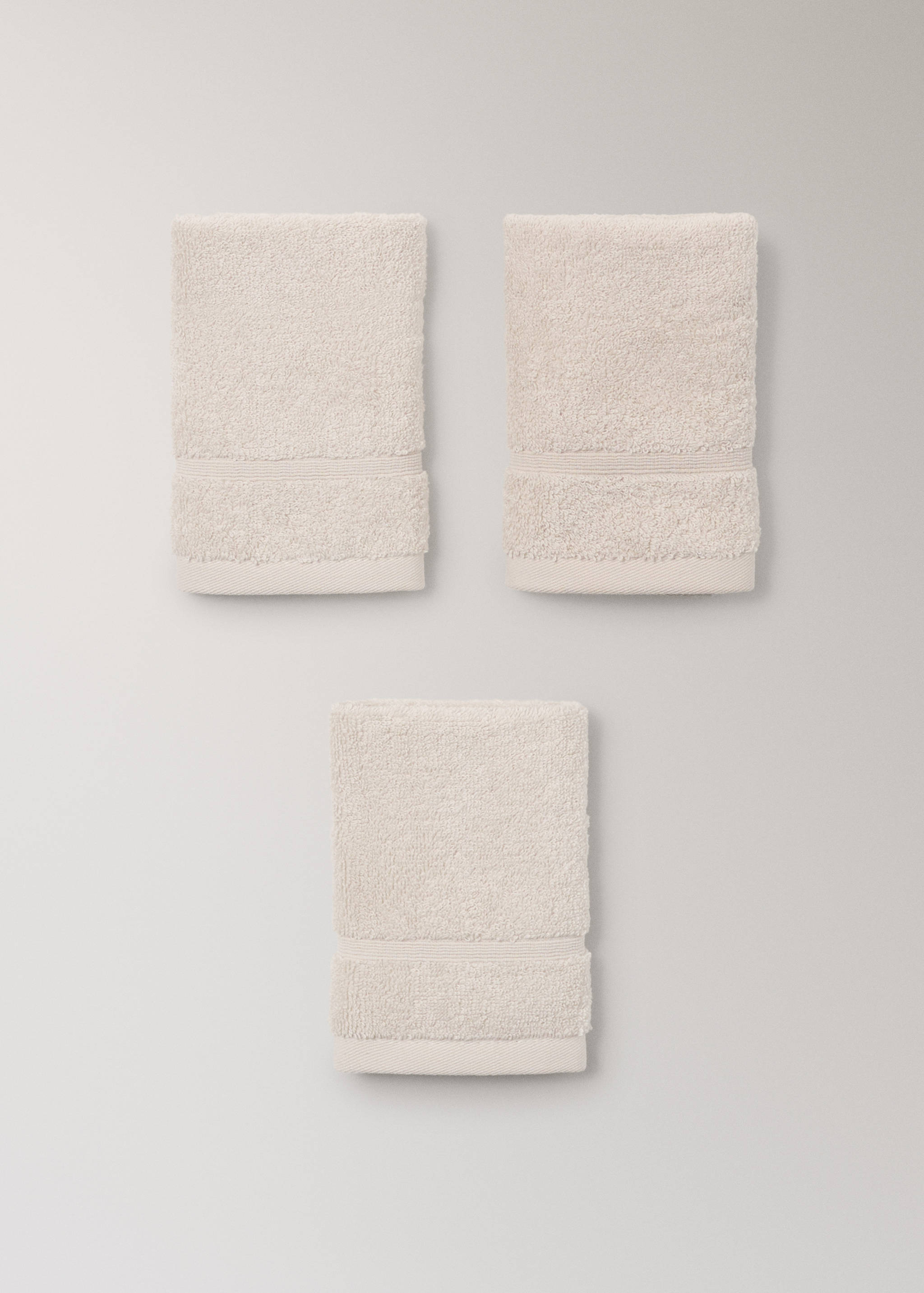 Pack of 3 cotton terry towels - Details of the article 3