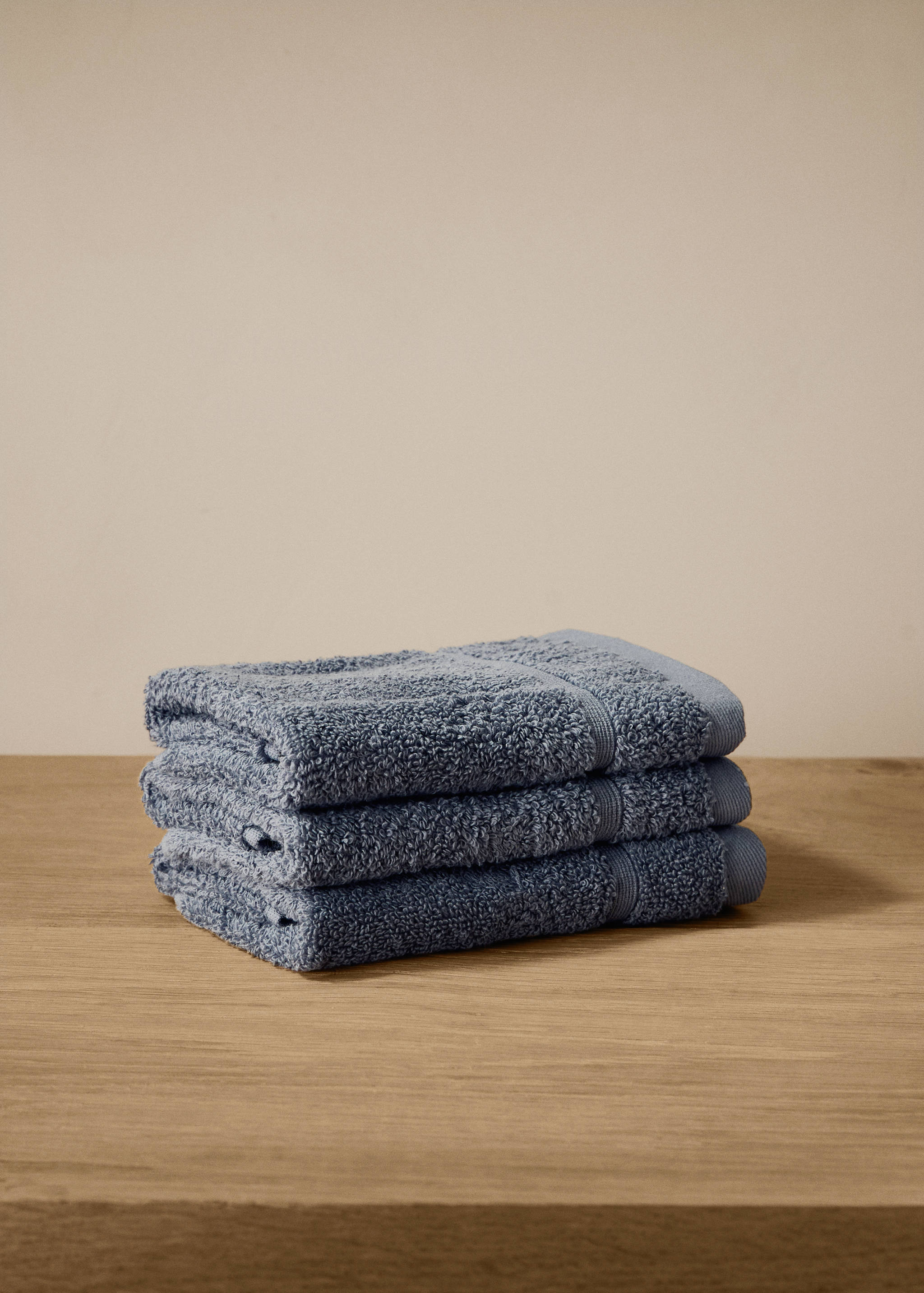 Pack of 3 cotton terry towels - General plane