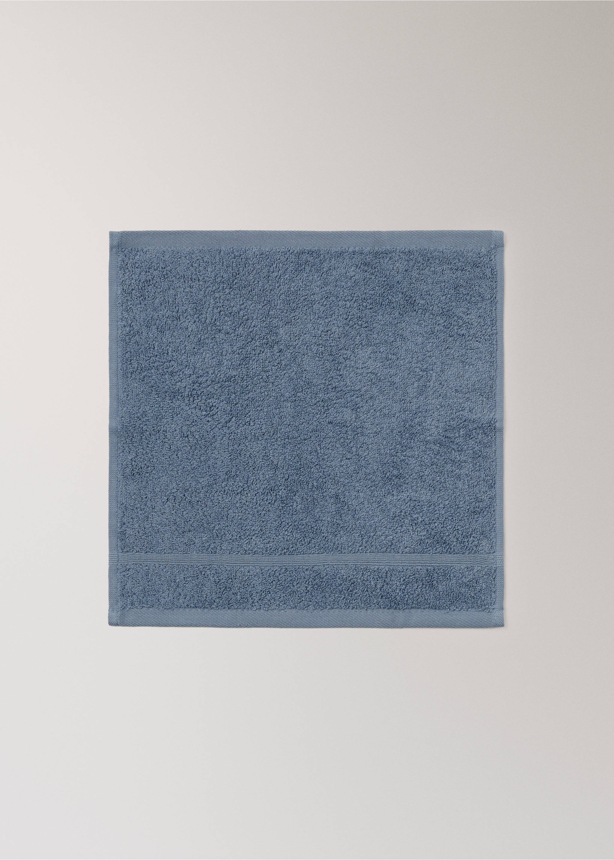 Pack of 3 cotton terry towels - Details of the article 1, Blue. Ref: 17021609-00.