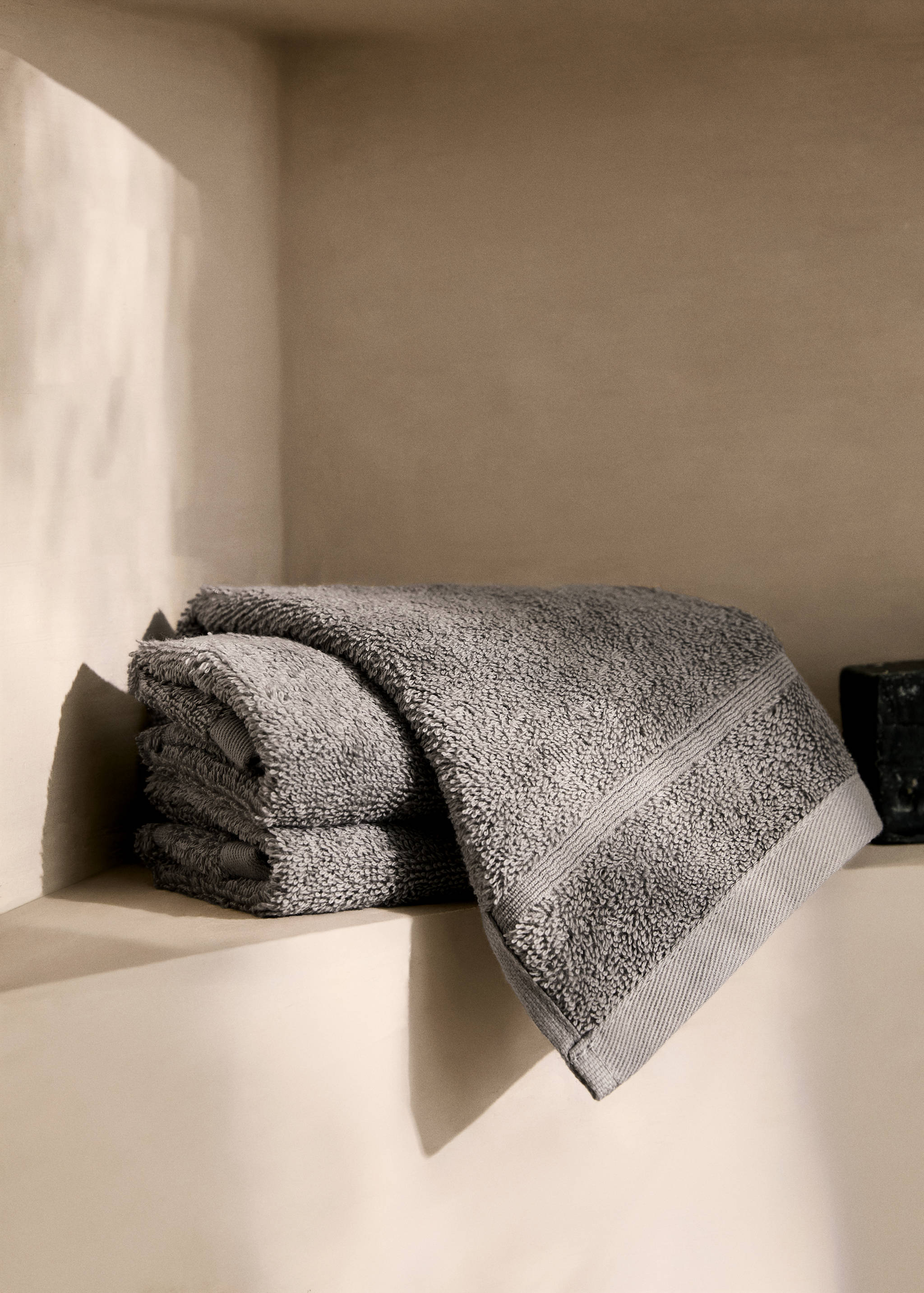 Pack of 3 cotton terry towels - General plane