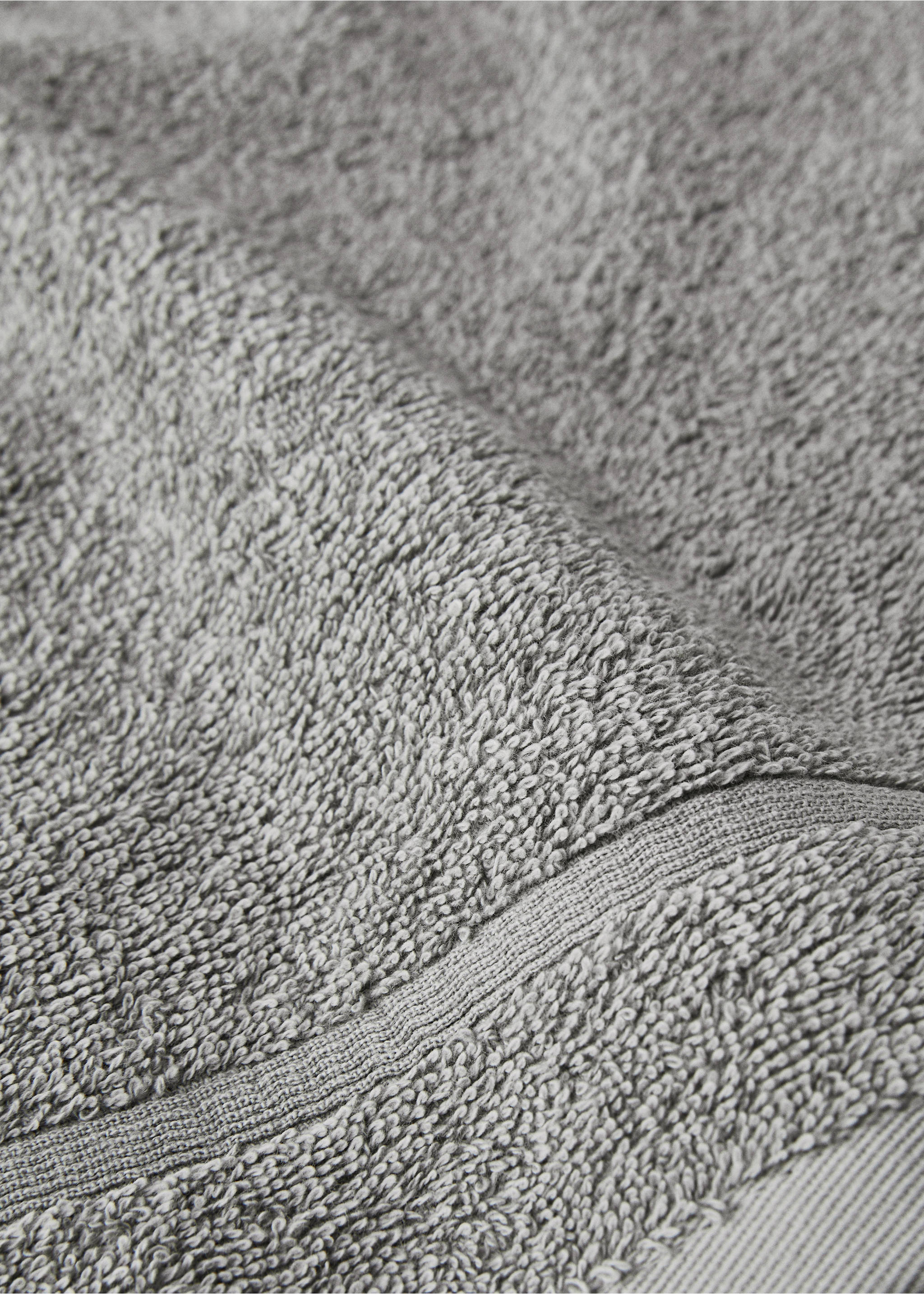 3er-Pack Handtücher aus Frottee-Baumwolle - Detail des Artikels 2, Grau. Ref: 17021609-00.