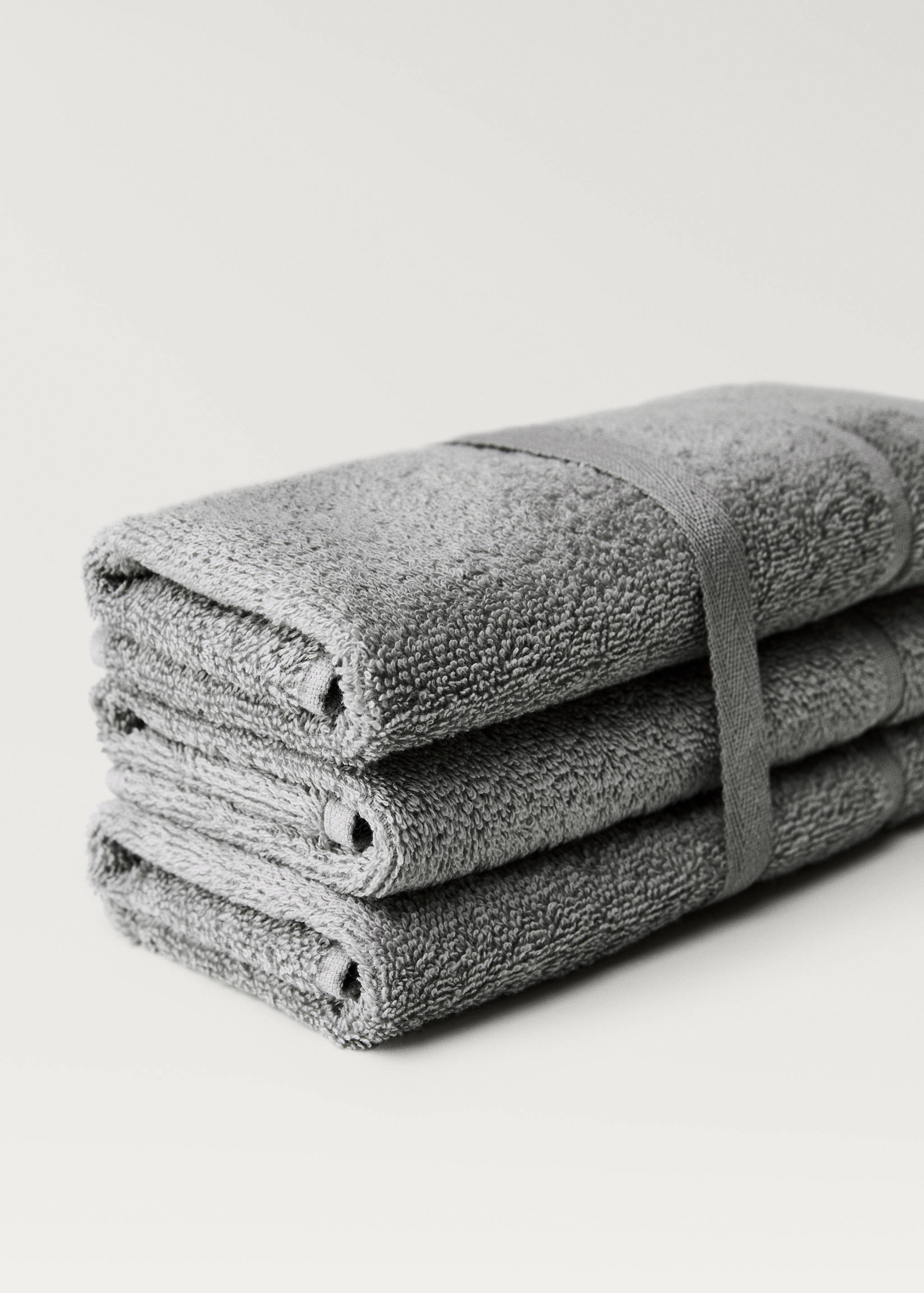 Pack of 3 cotton terry towels - Details of the article 3