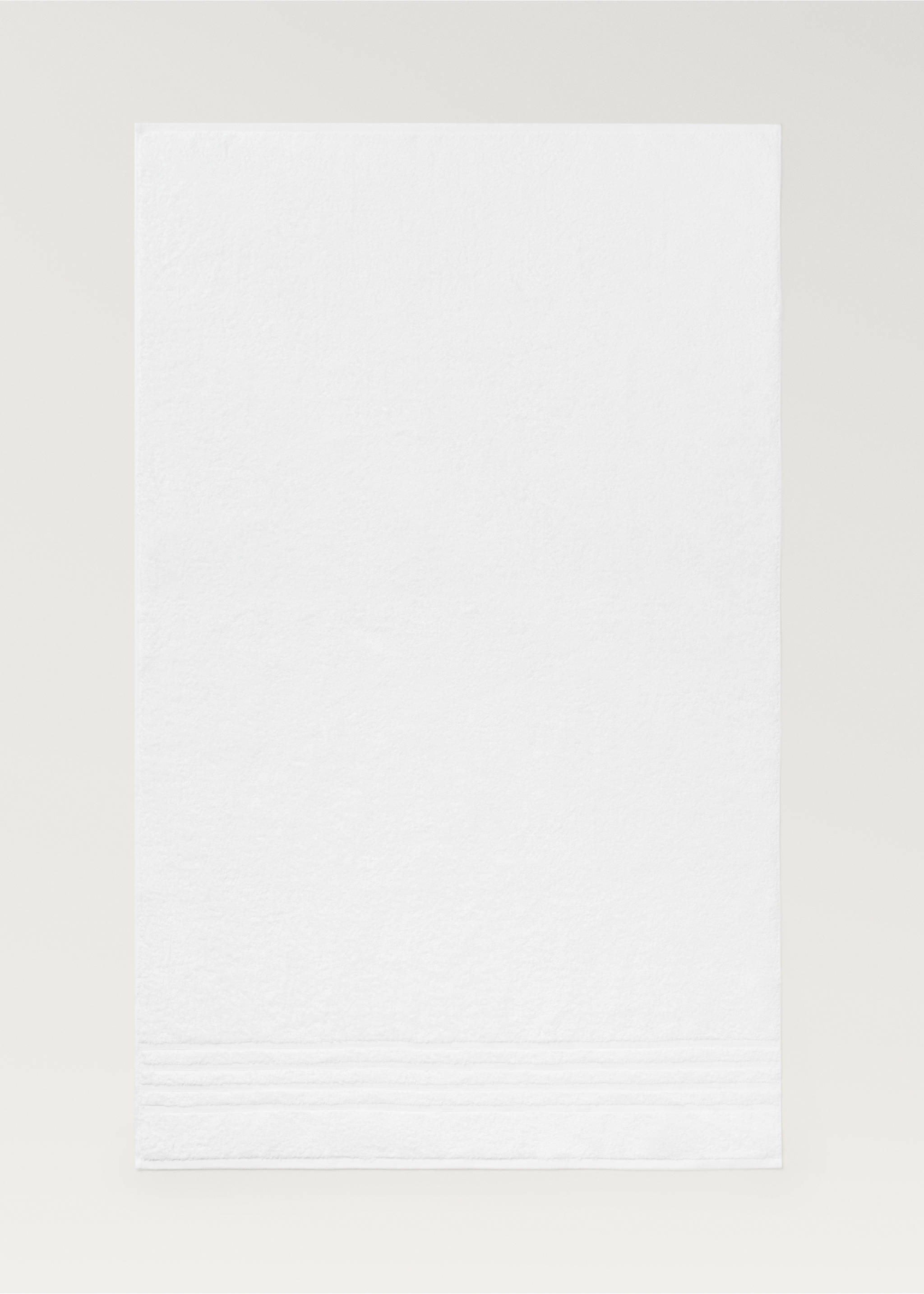 Cotton bath towel - Article without model, White. Ref: 17021610-00.