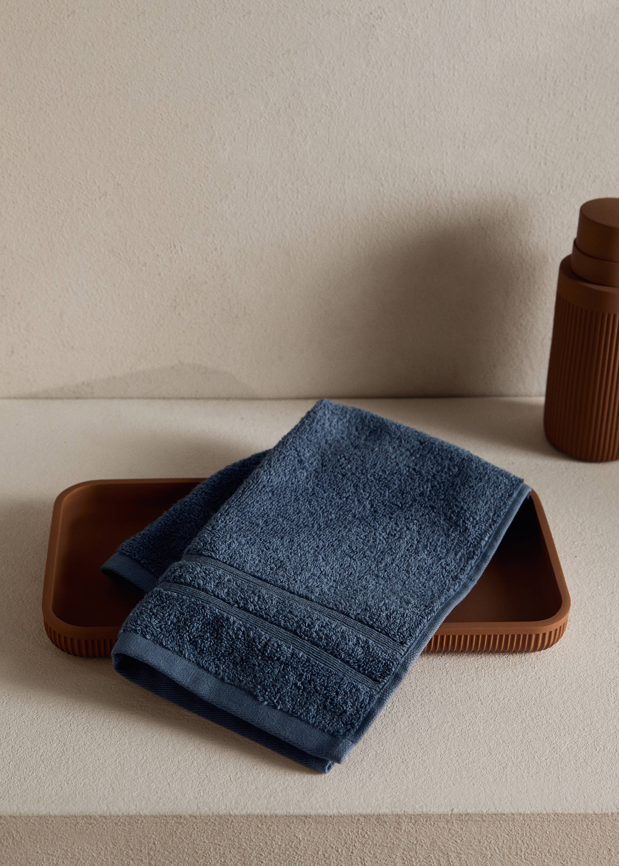 Terry cotton face towel - General plane