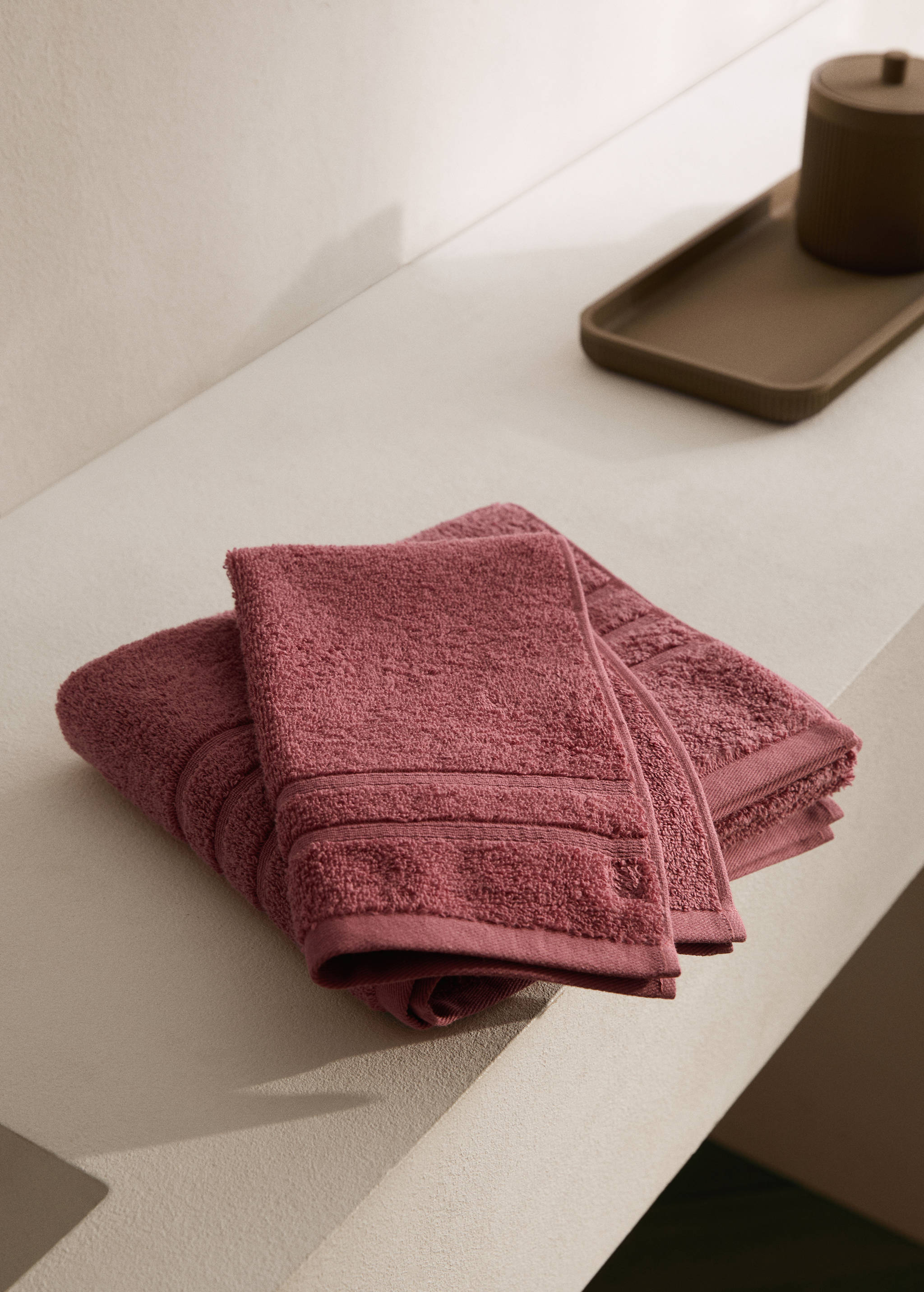 Terry cotton face towel - General plane