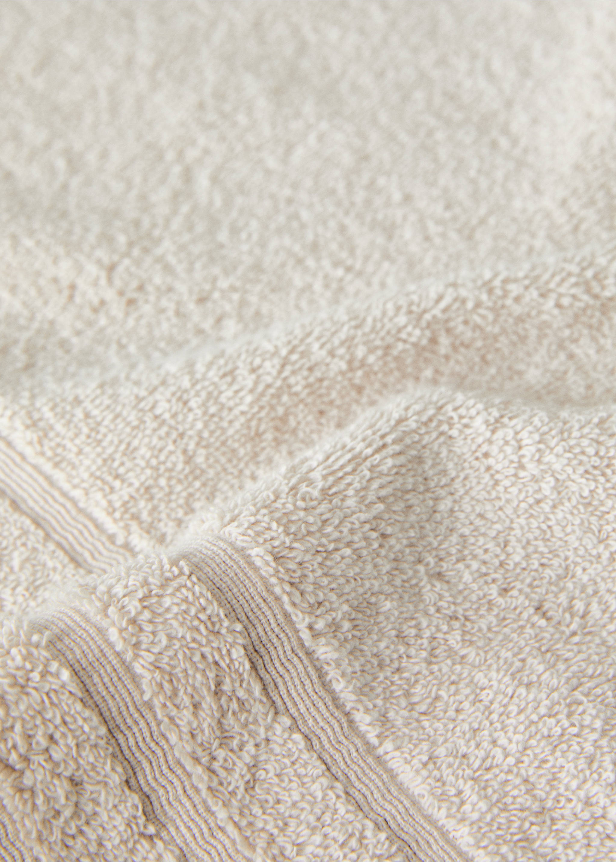 Serviette de bain coton - Détail de l'article 3, Sable. Ref: 17021613-00.