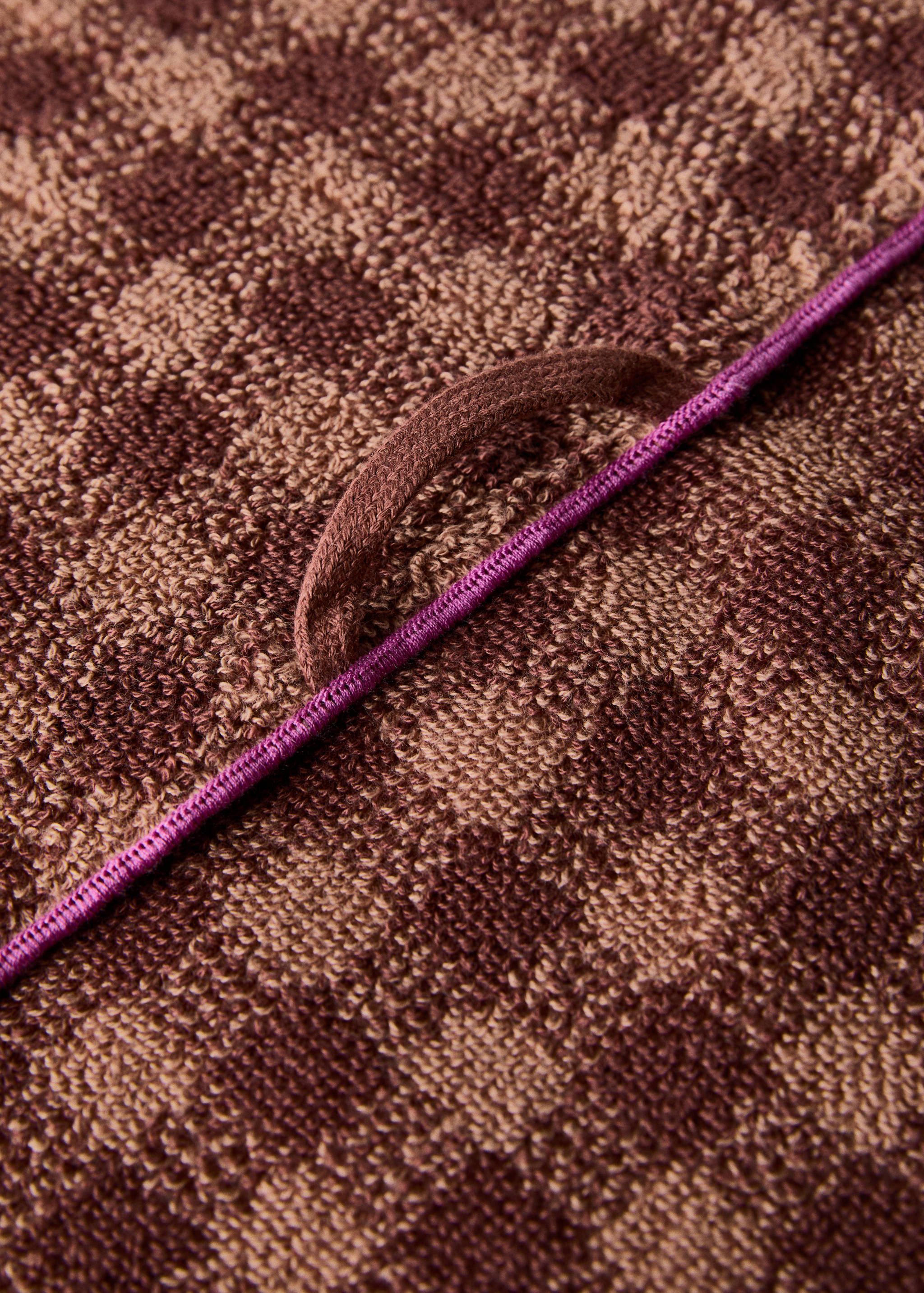 Toalla lavabo algodón cuadros overlock - Detalle del artículo 3