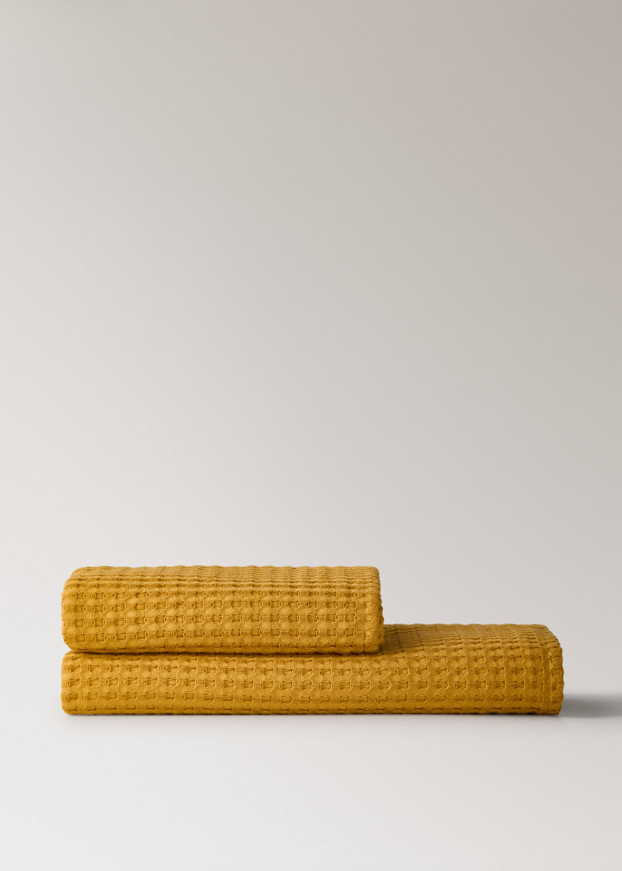 Children's waffle cotton washbasin towel - Article without model
