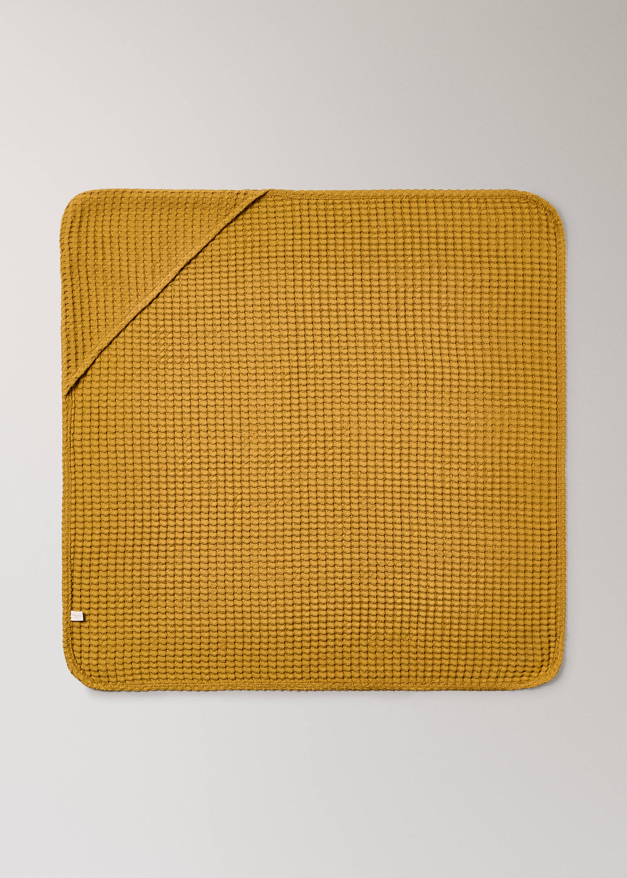 Children's waffle cotton bath cape - Article without model