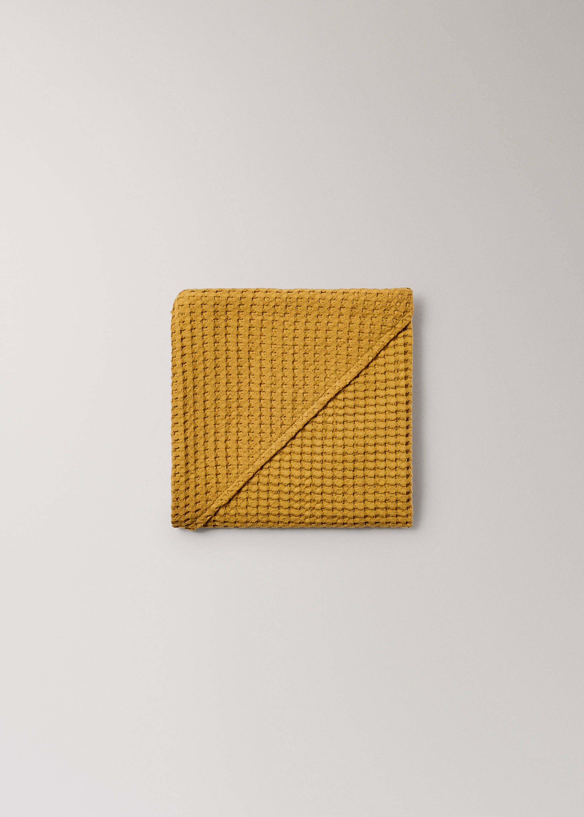 Children's waffle cotton bath cape - Details of the article 1