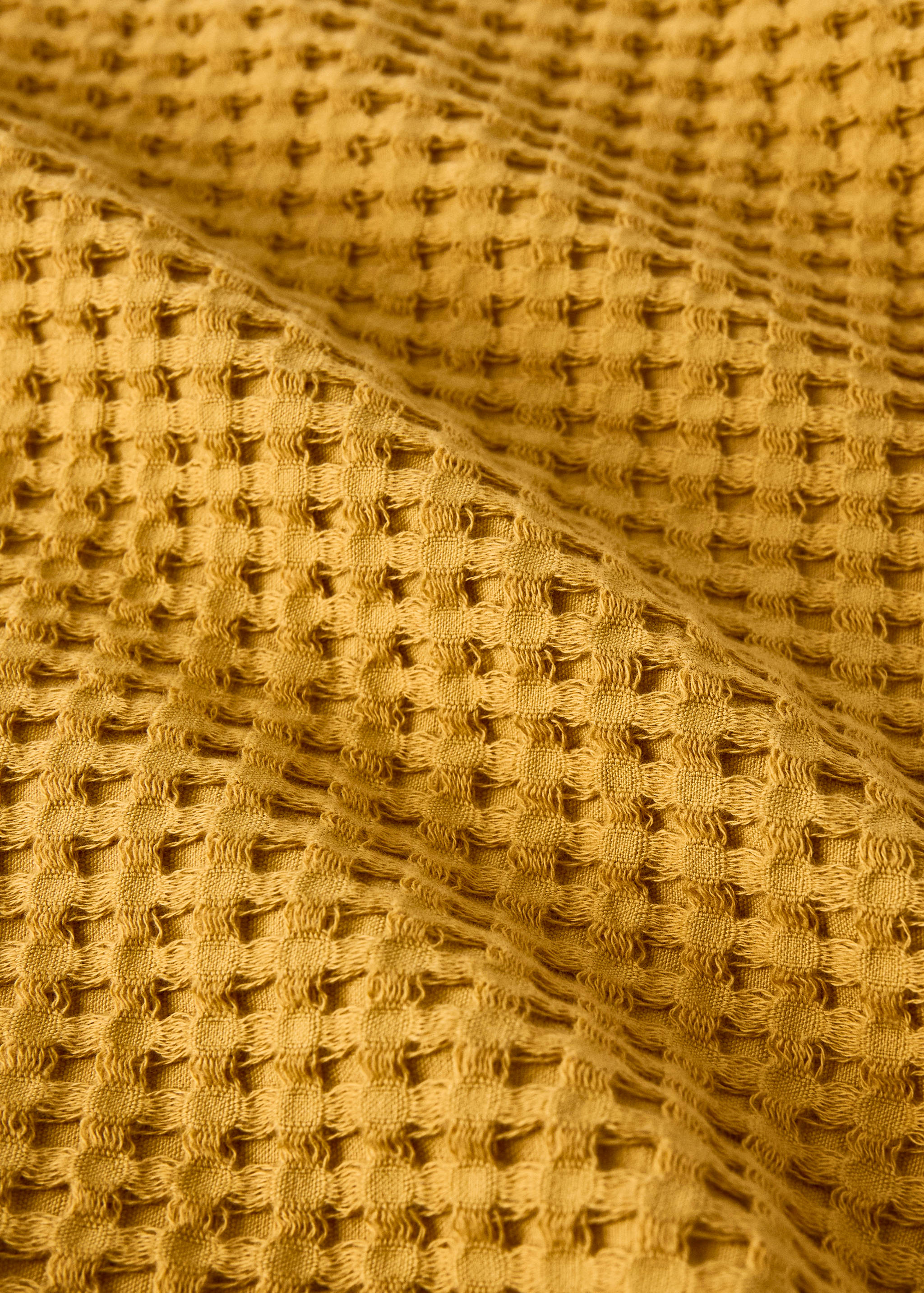 Children's waffle cotton bath cape - Details of the article 3