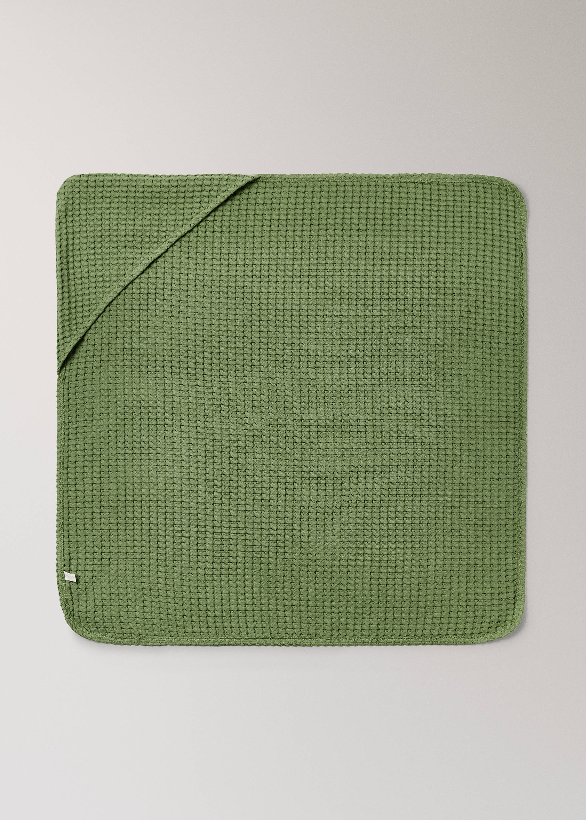 Children's waffle cotton bath cape - Article without model