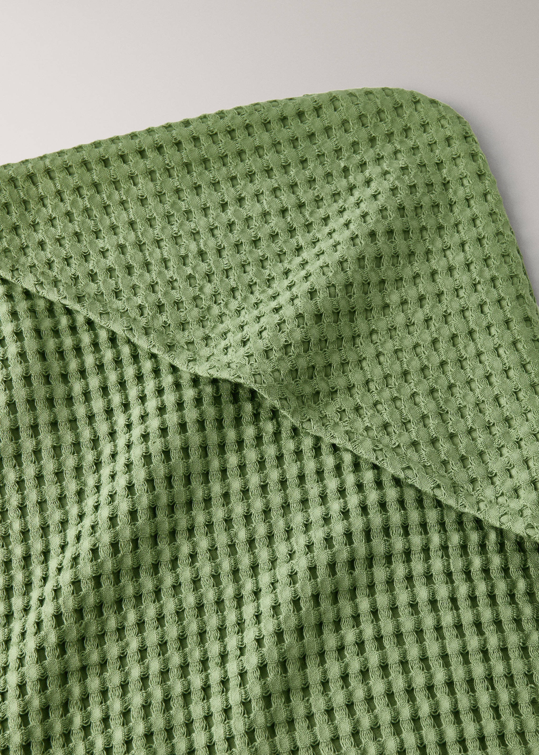 Children's waffle cotton bath cape - Details of the article 1