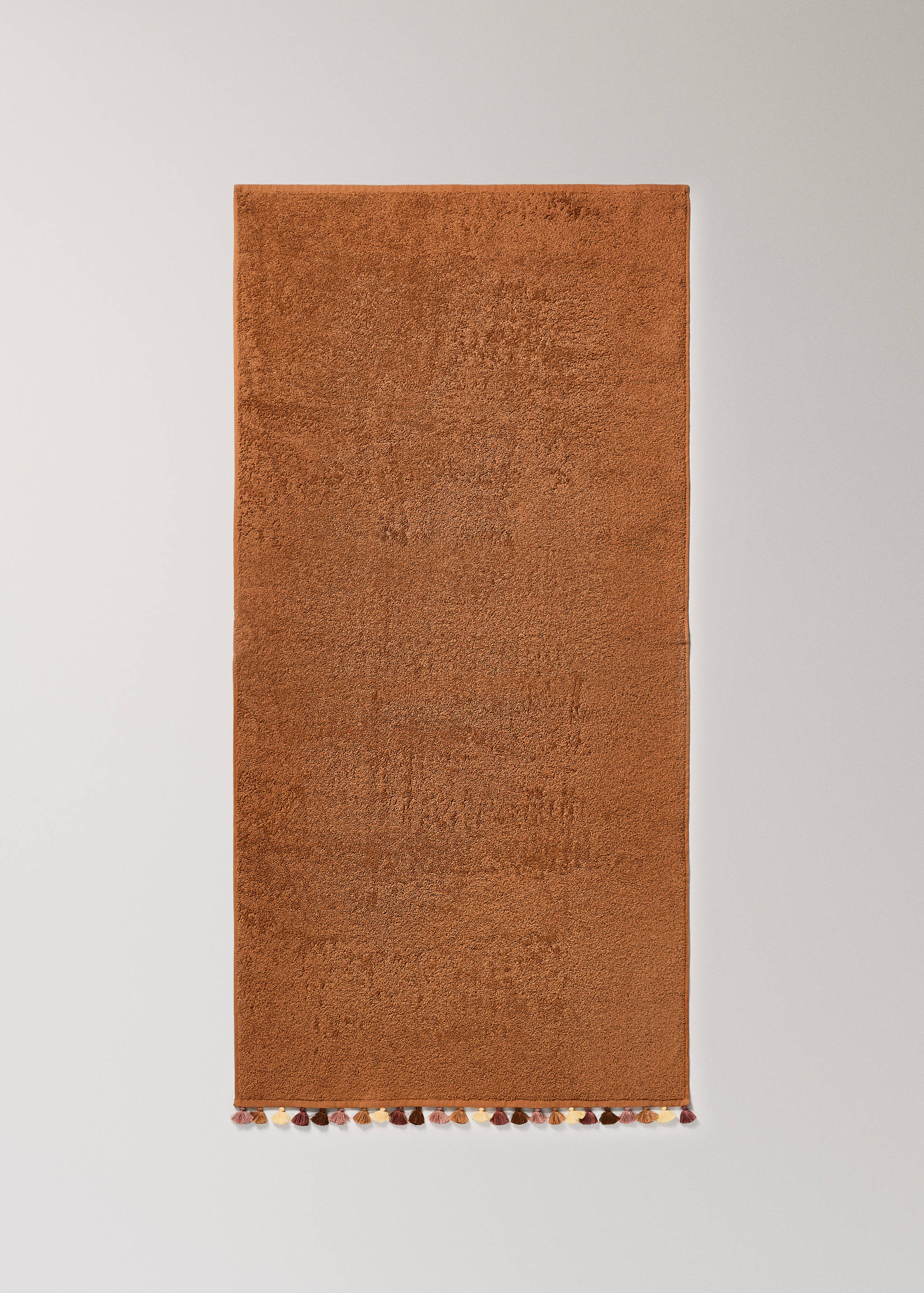 Children's cotton bath towel with multi-coloured pom-poms - Details of the article 4