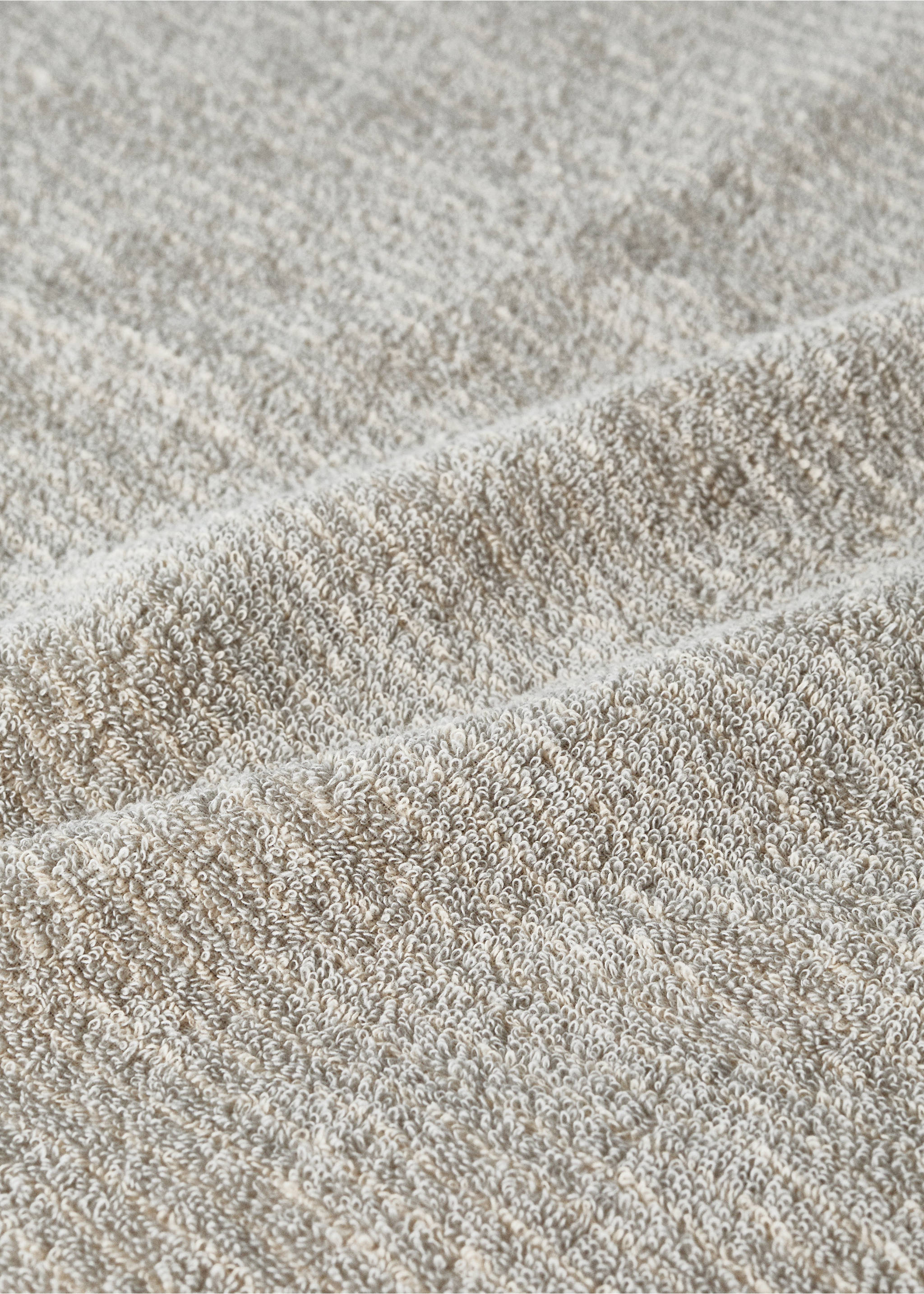 Drap de bain enfant en coton à rayures - Détail de l'article 2, Écru. Ref: 17021630-00.