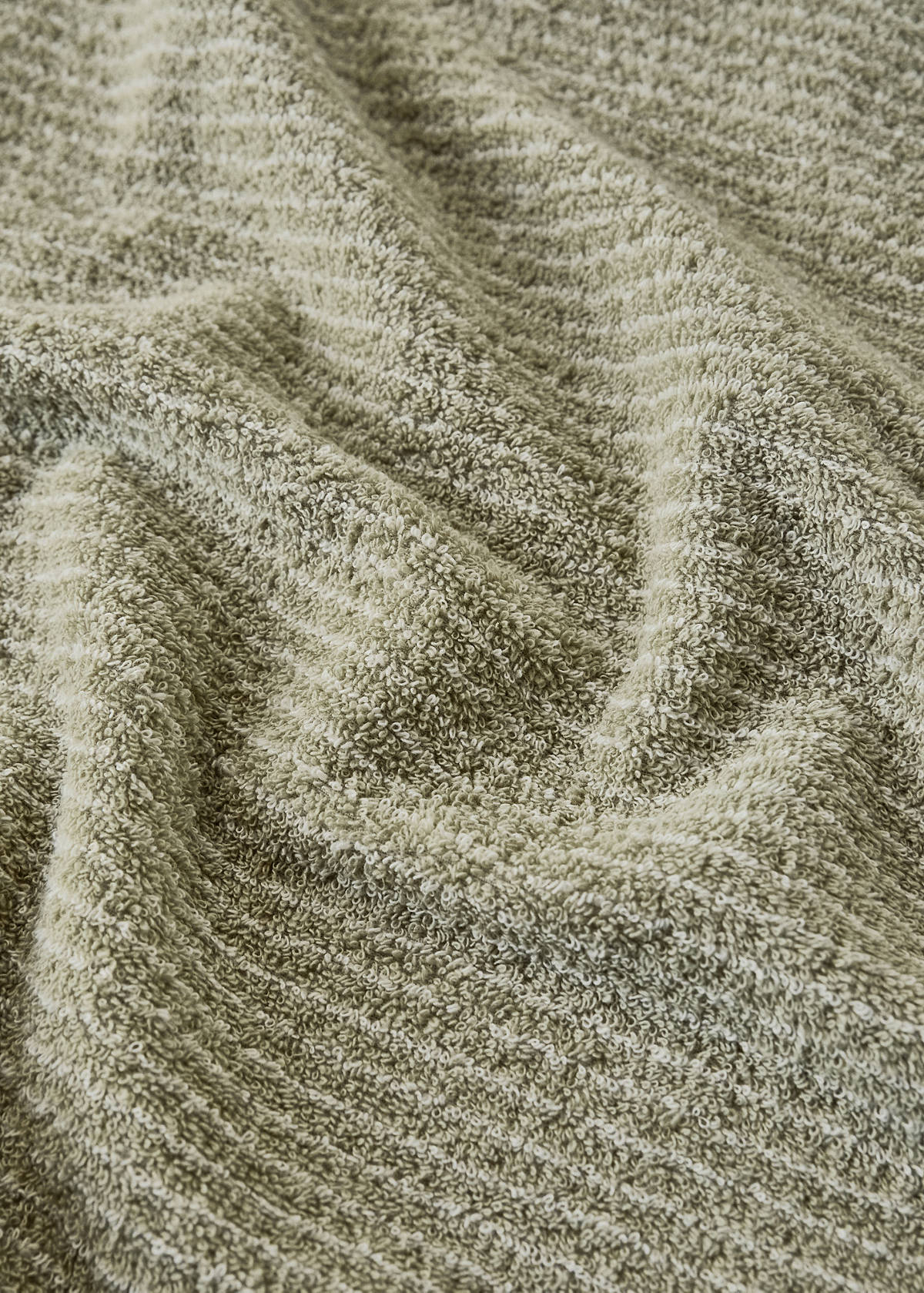 Children's cotton striped bath towel — Green