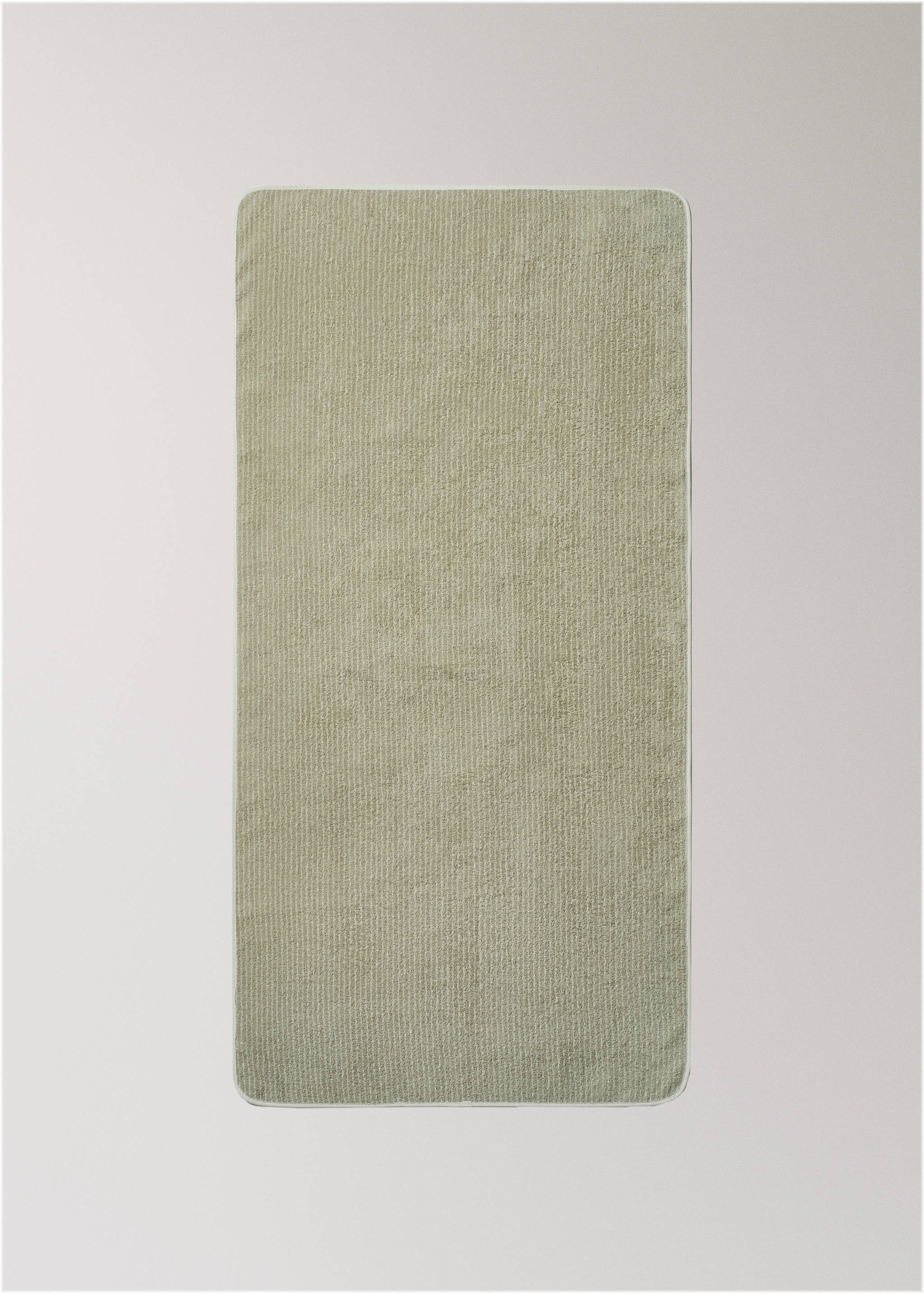 Children's cotton striped bath towel - Details of the article 3, Green. Ref: 17021630-00.