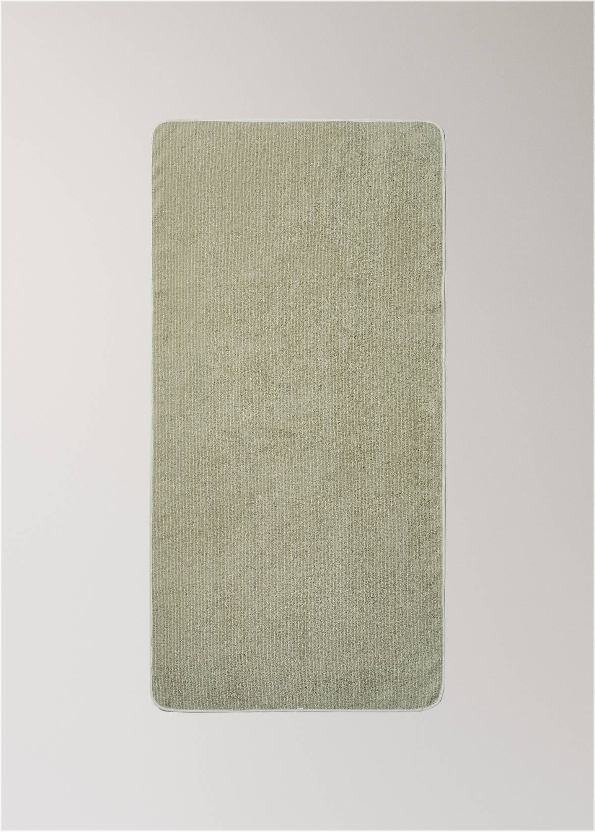 Children's cotton striped bath towel — Green