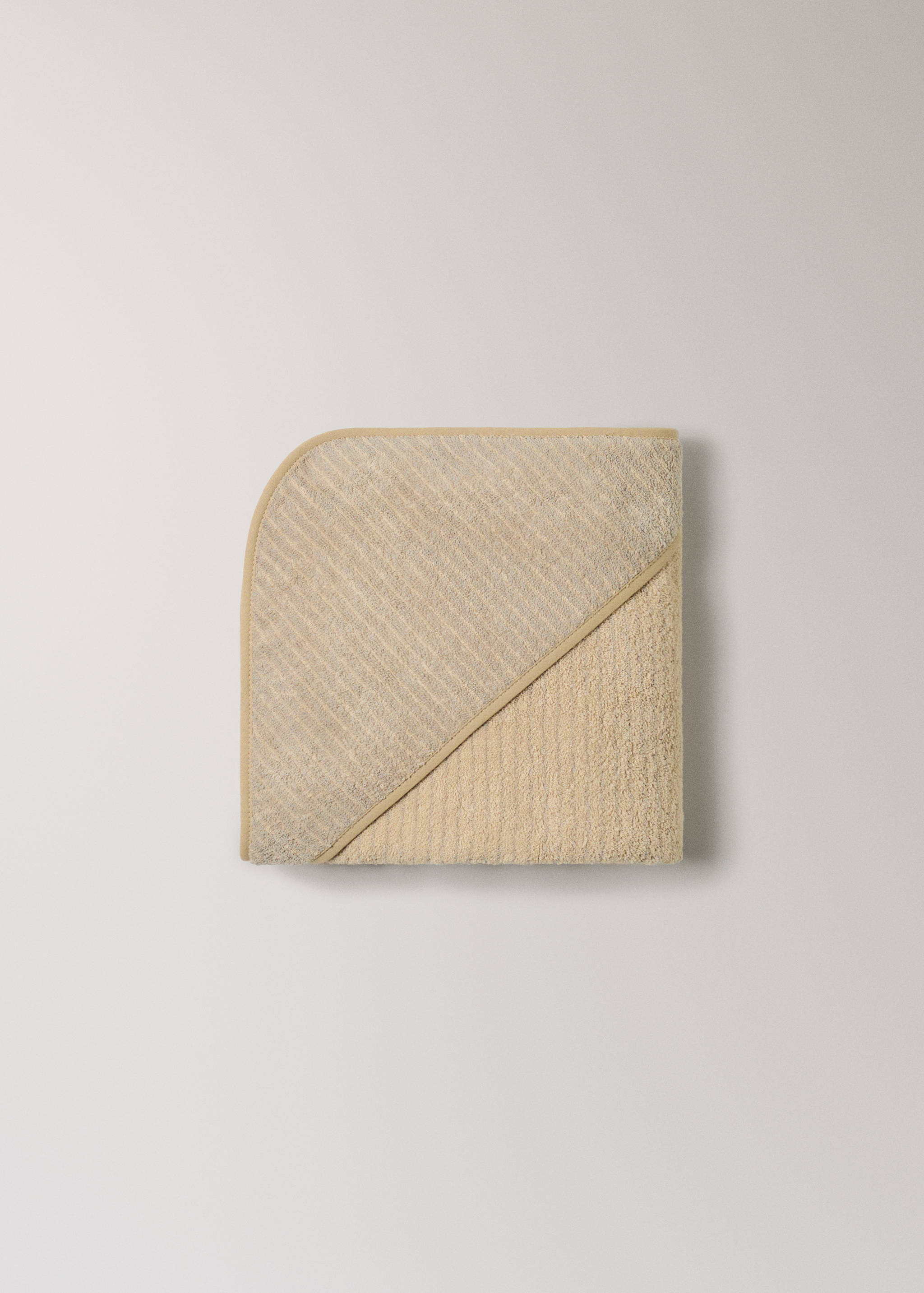 Children's cotton striped bath poncho - Details of the article 3