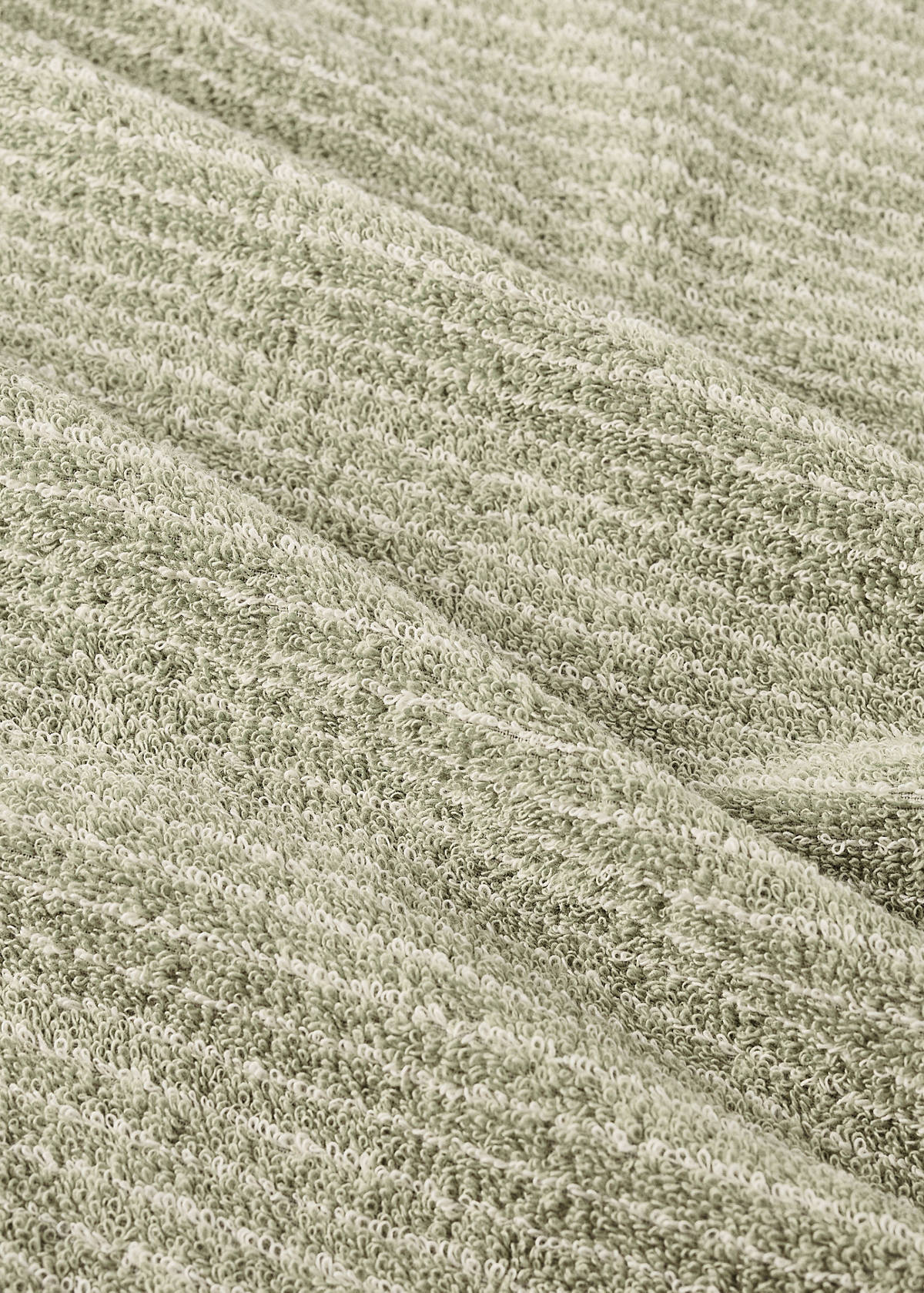 Children's cotton striped bath poncho — Green