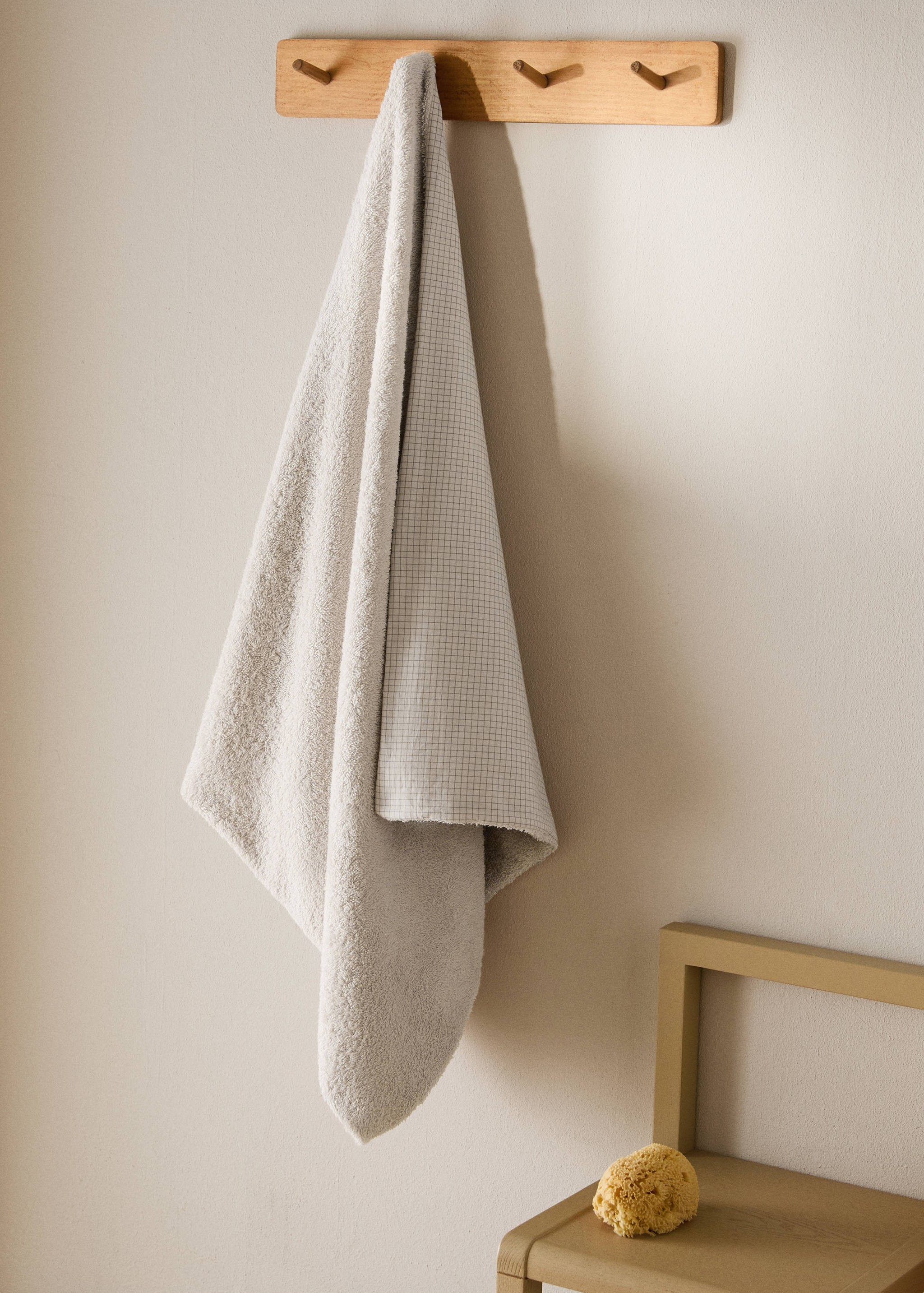 Children's cotton check towel - General plane