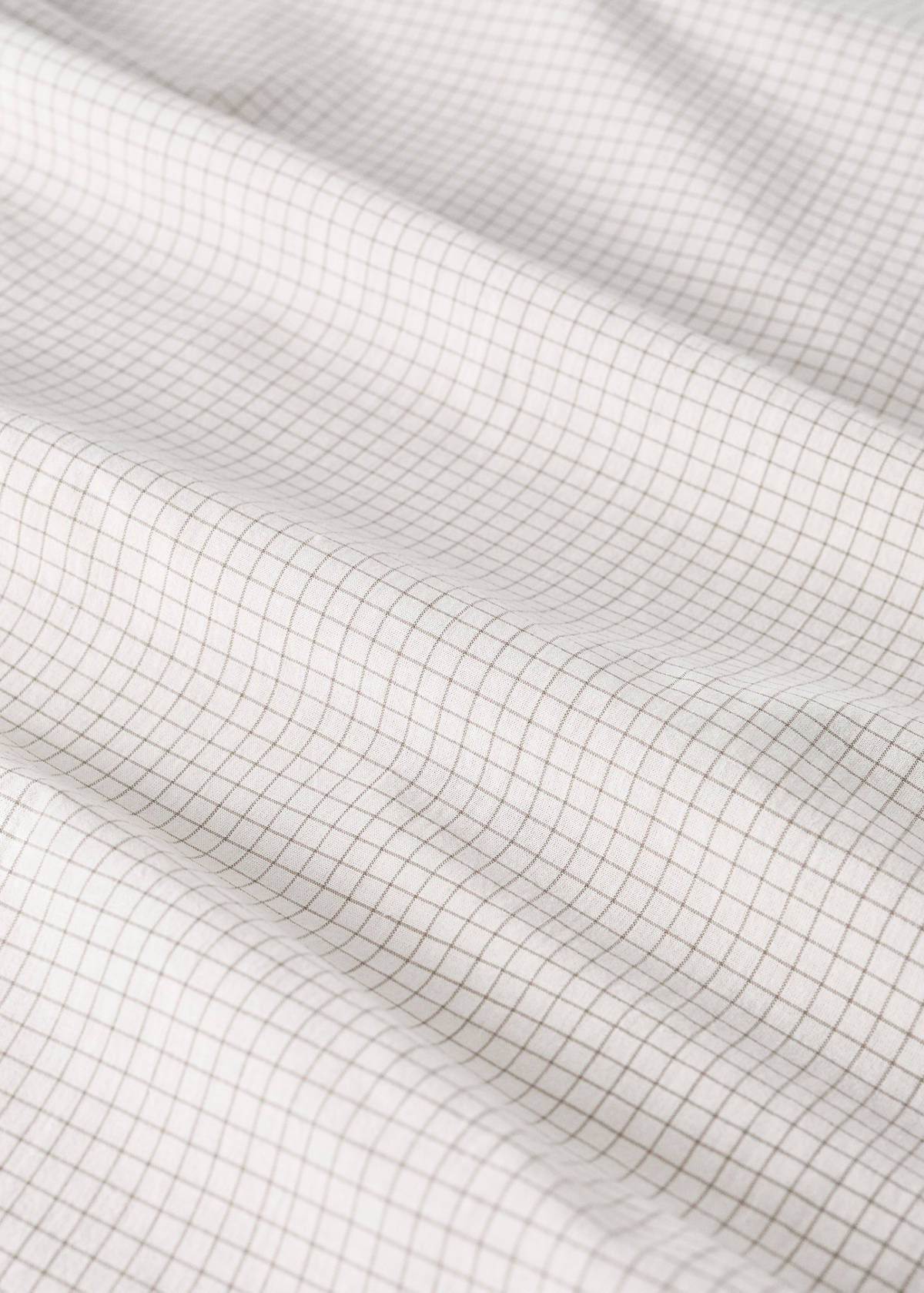 Children's cotton check towel — Medium Brown