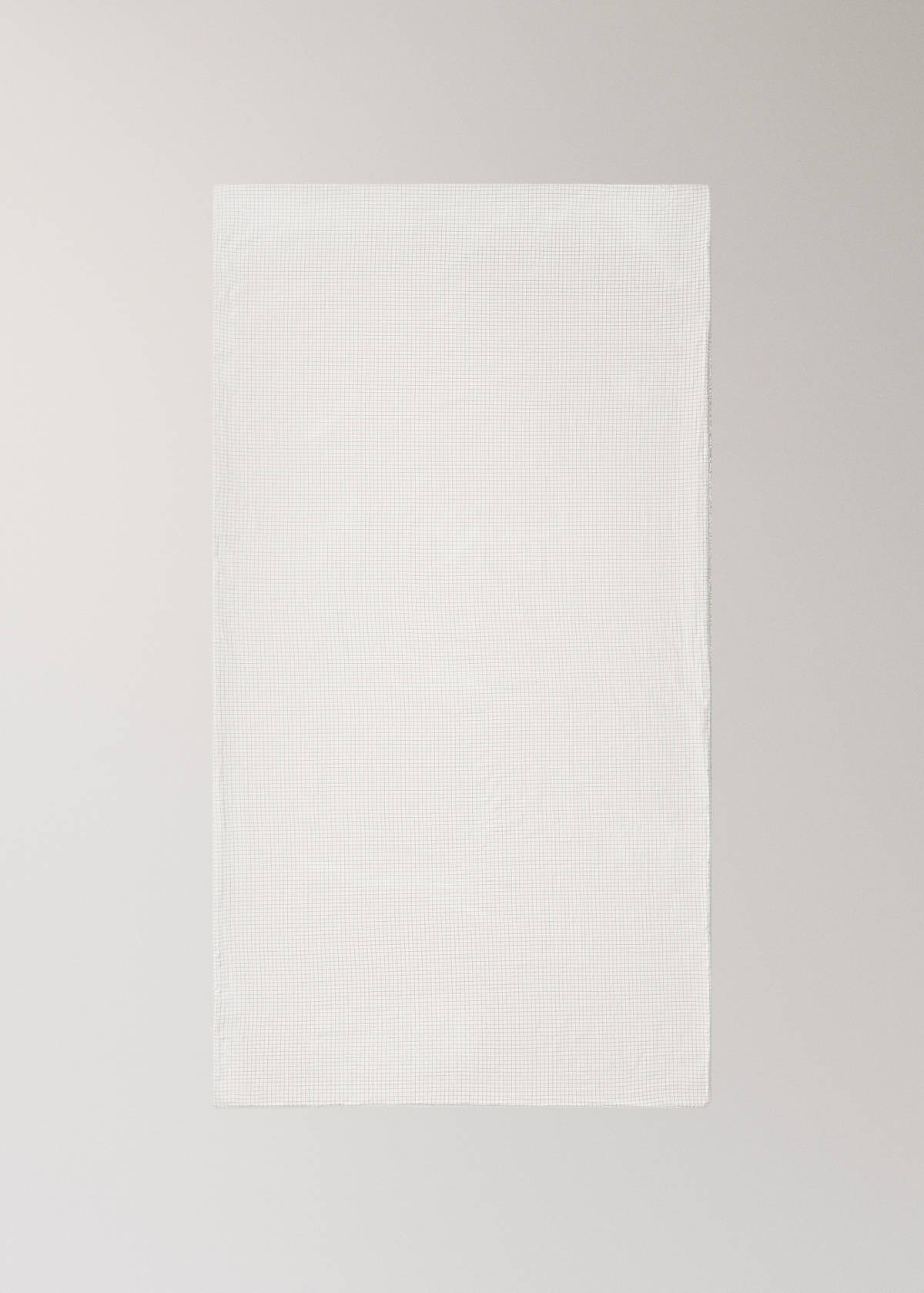 Children's cotton check towel — Medium Brown
