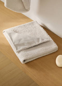 Children's cotton check towel — Medium Brown 1