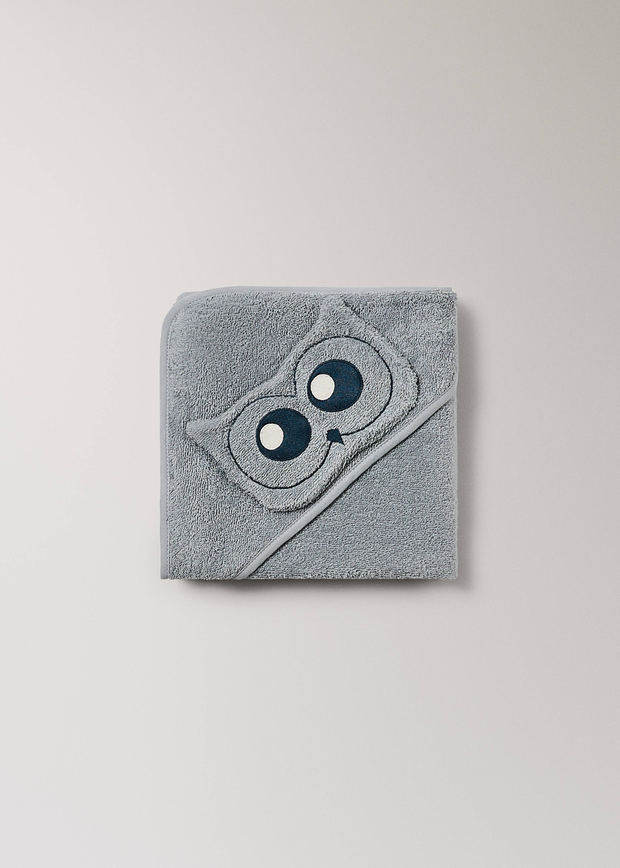 Cap de bain enfant coton bouclé hibou - Détail de l'article 1