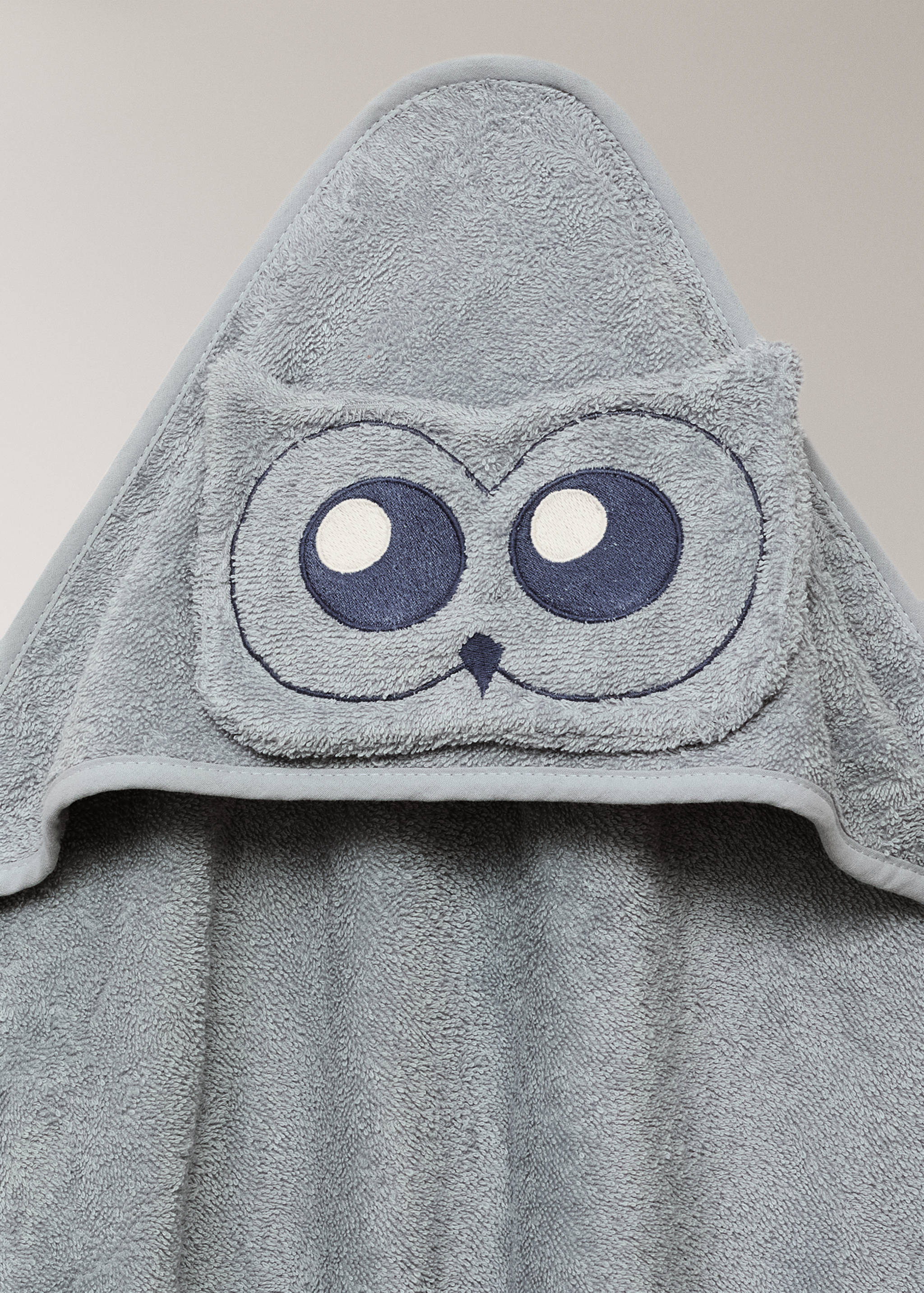 Cap de bain enfant coton bouclé hibou - Détail de l'article 4