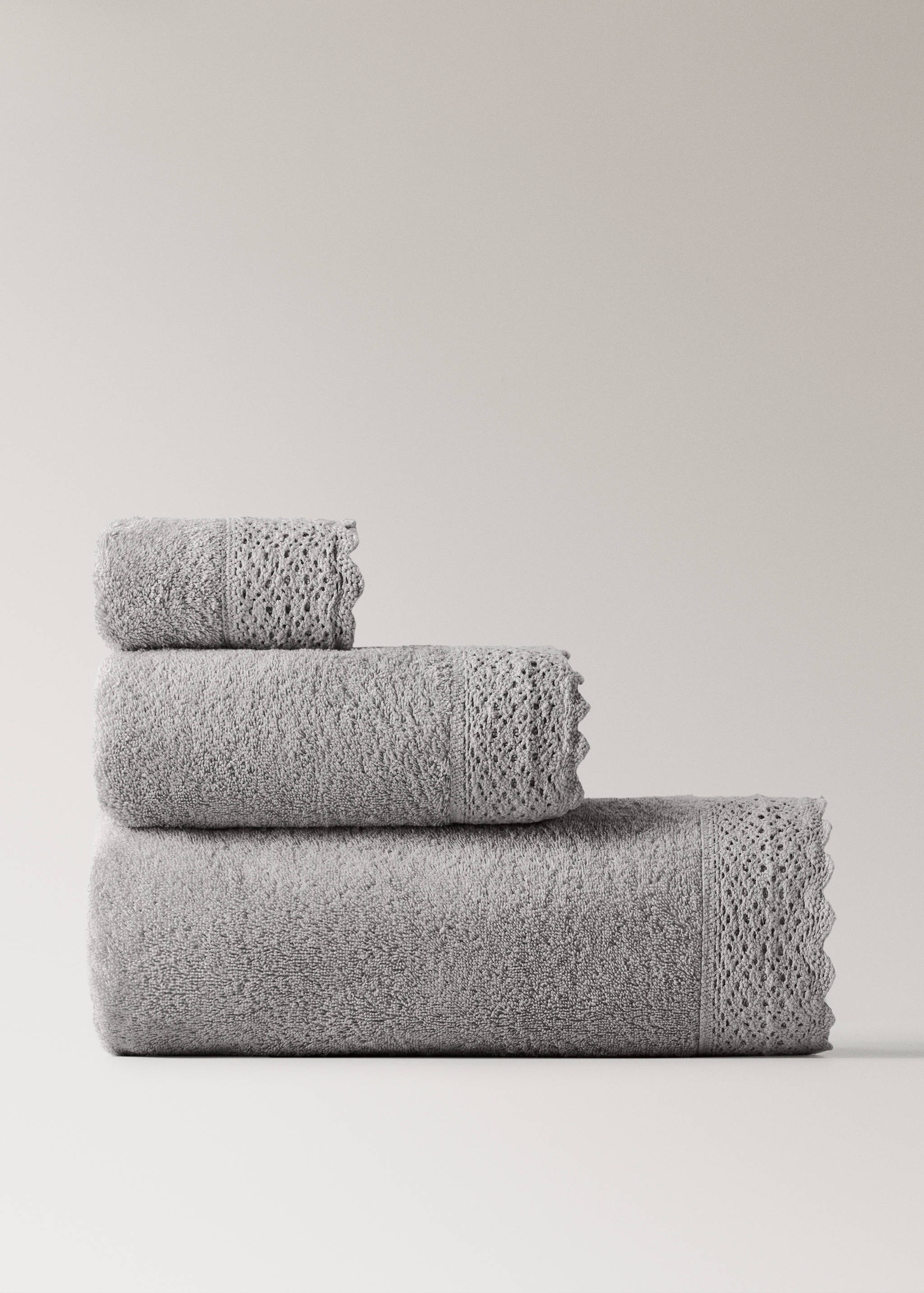 Drap de bain 100 % coton dentelle - Article sans modèle