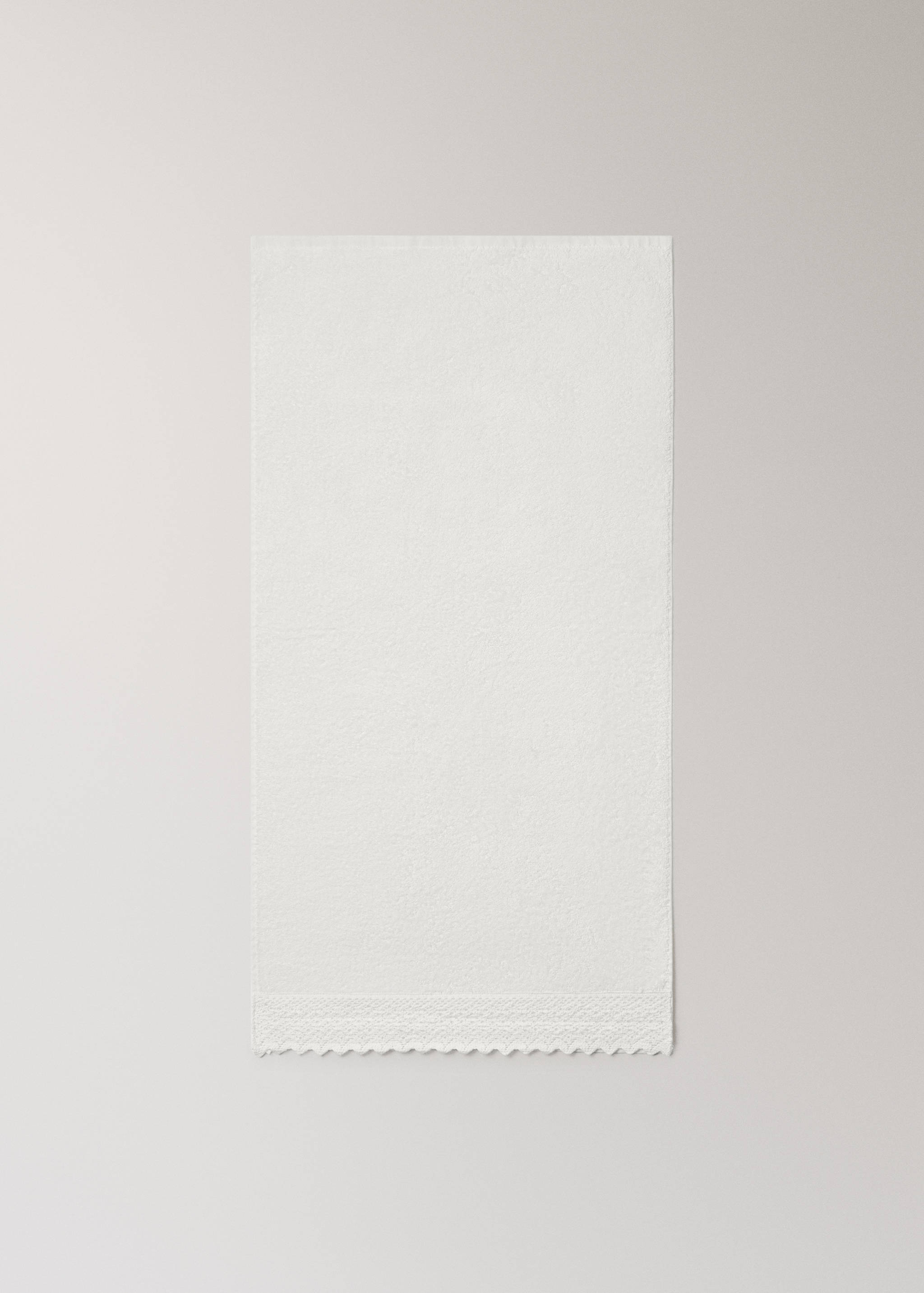 Toalha de mão de 100% algodão com renda - Pormenor do artigo 3