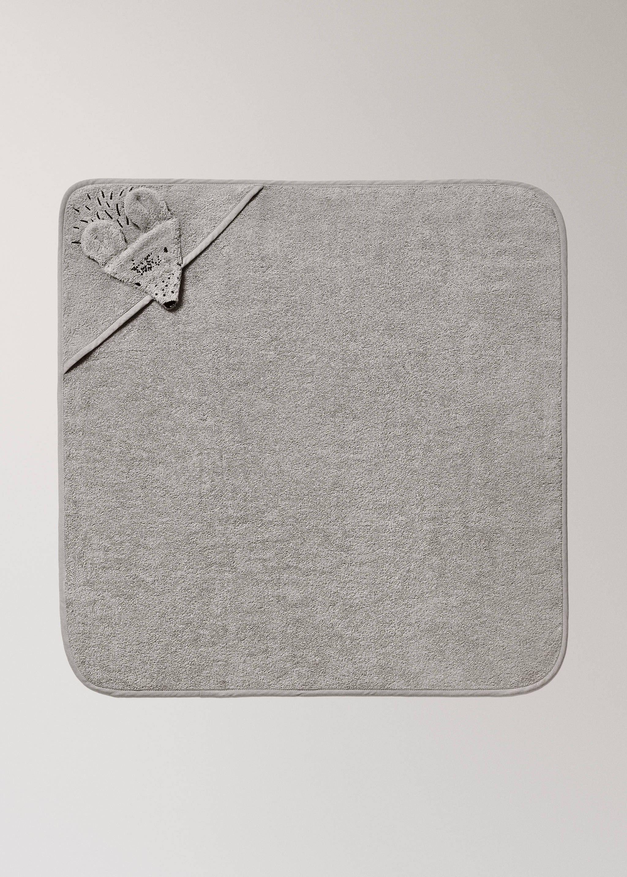 Children's bath cape with mouse hood detail - Article without model