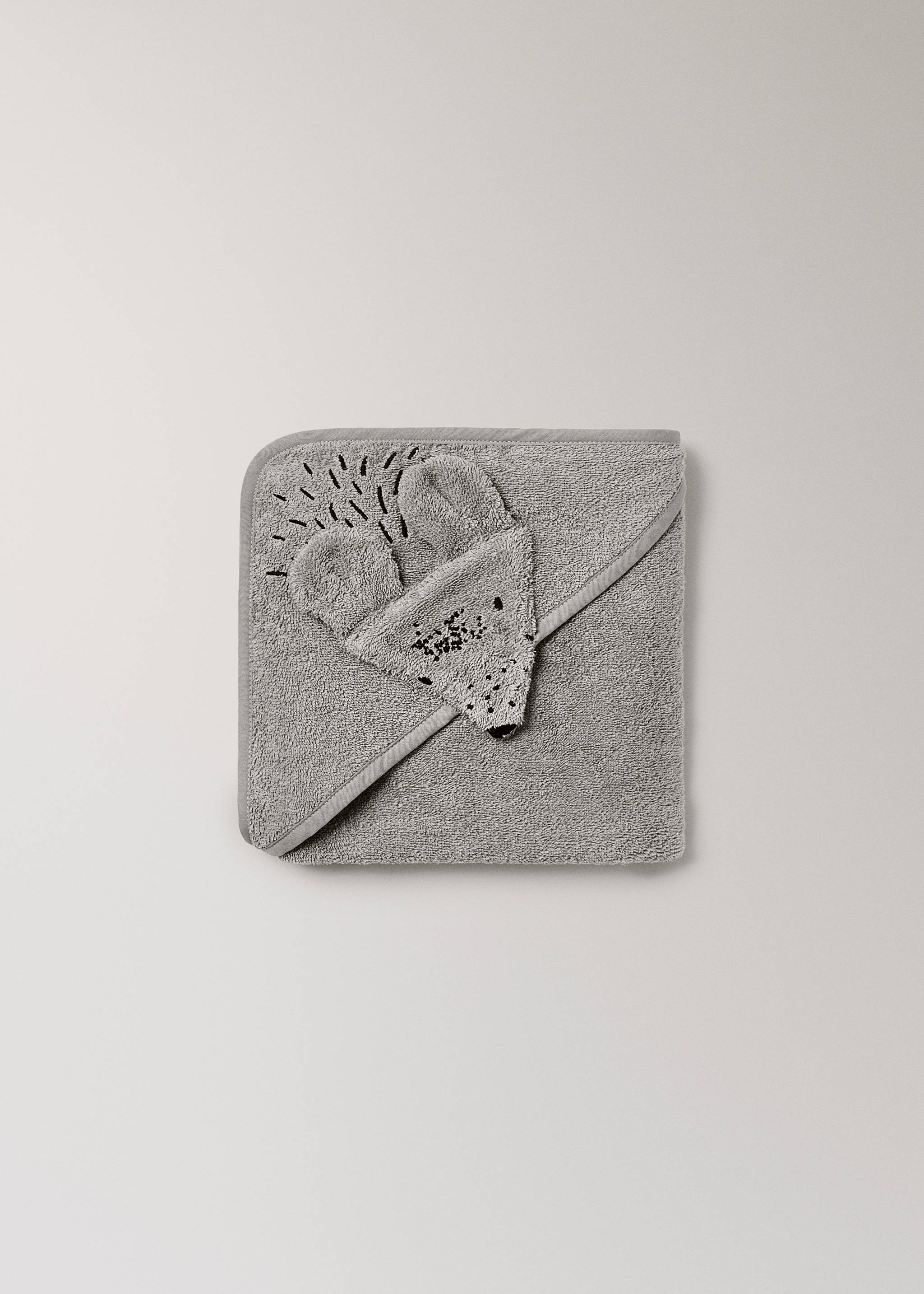 Children's bath cape with mouse hood detail - Details of the article 3