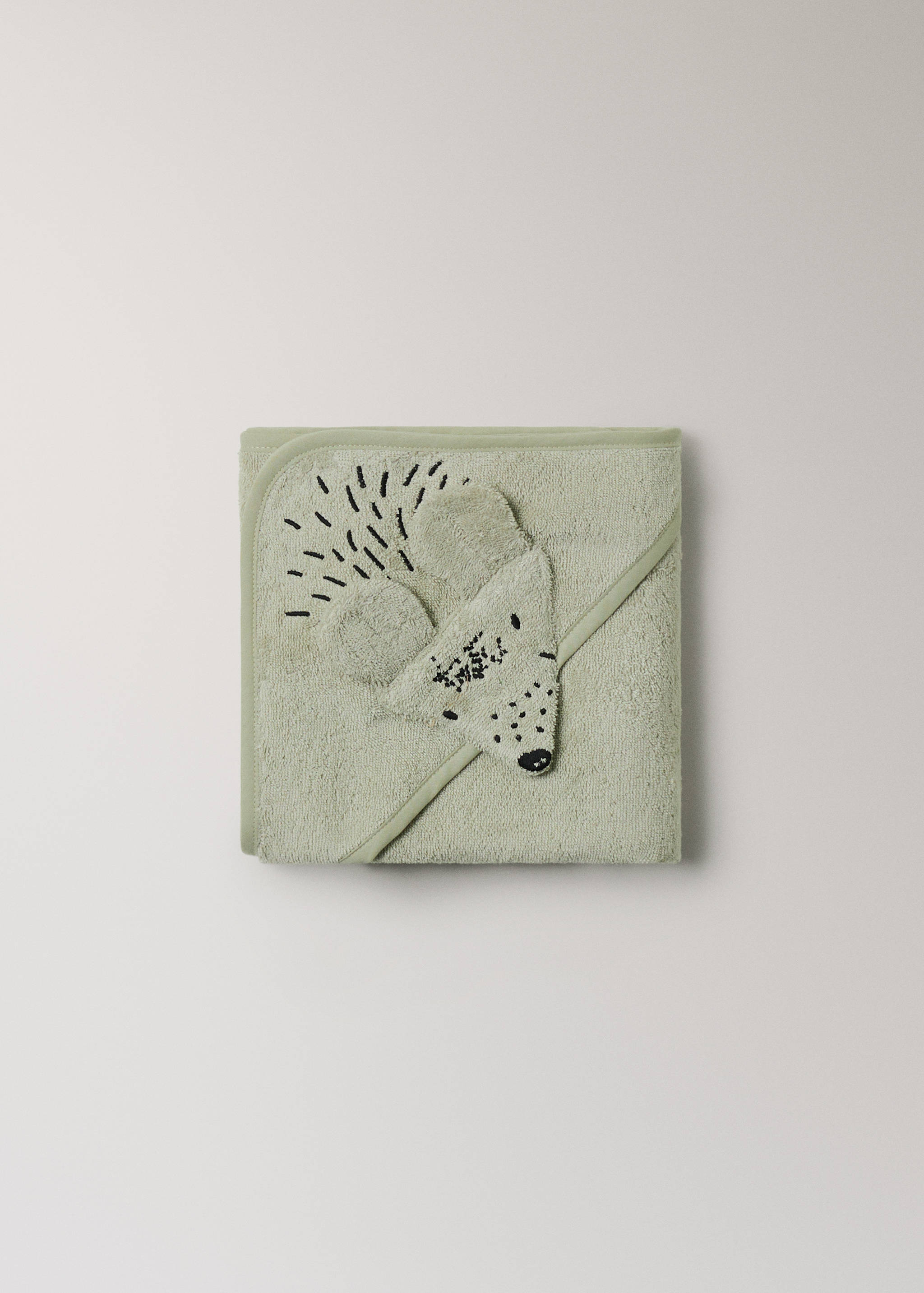 Children's bath cape with mouse hood detail - Details of the article 3