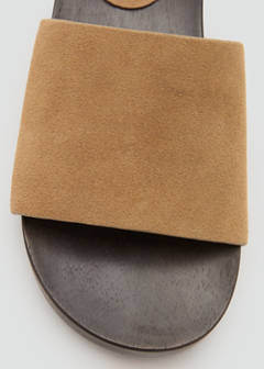 Suede sandals with wooden sole — Sand 4