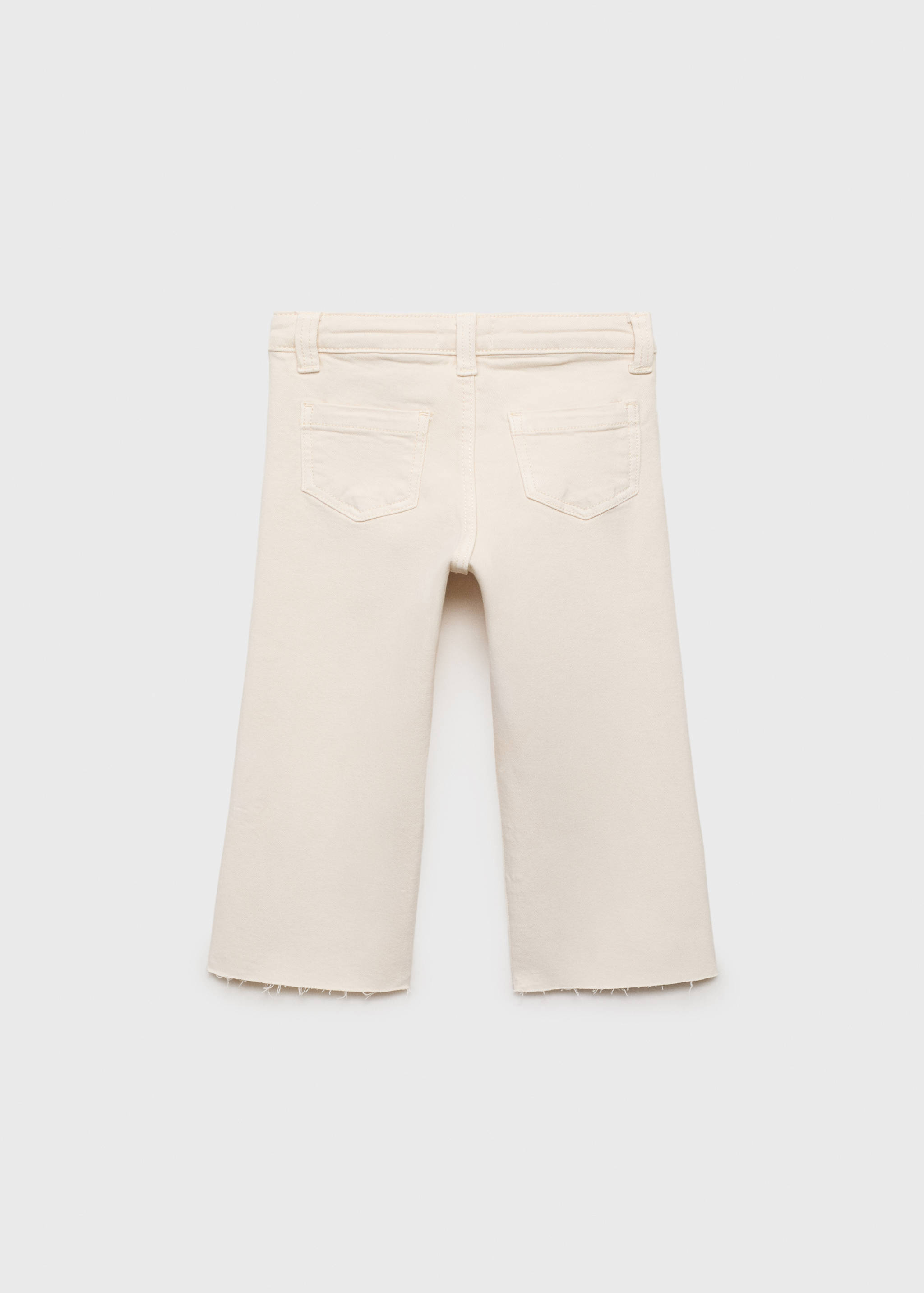 Jeans seamless bajo deshilachado - Reverso del artículo