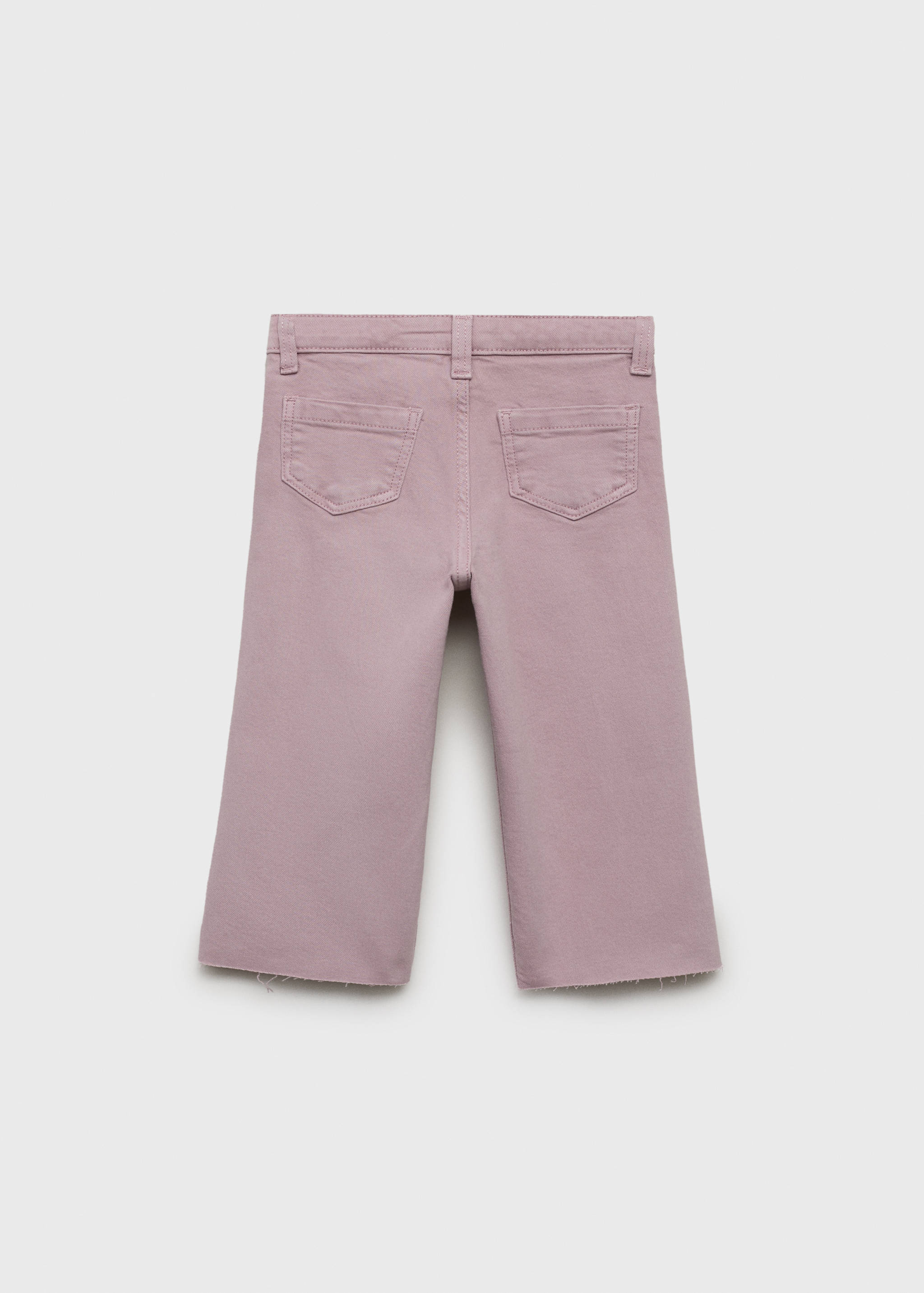 Jeans seamless bajo deshilachado - Reverso del artículo