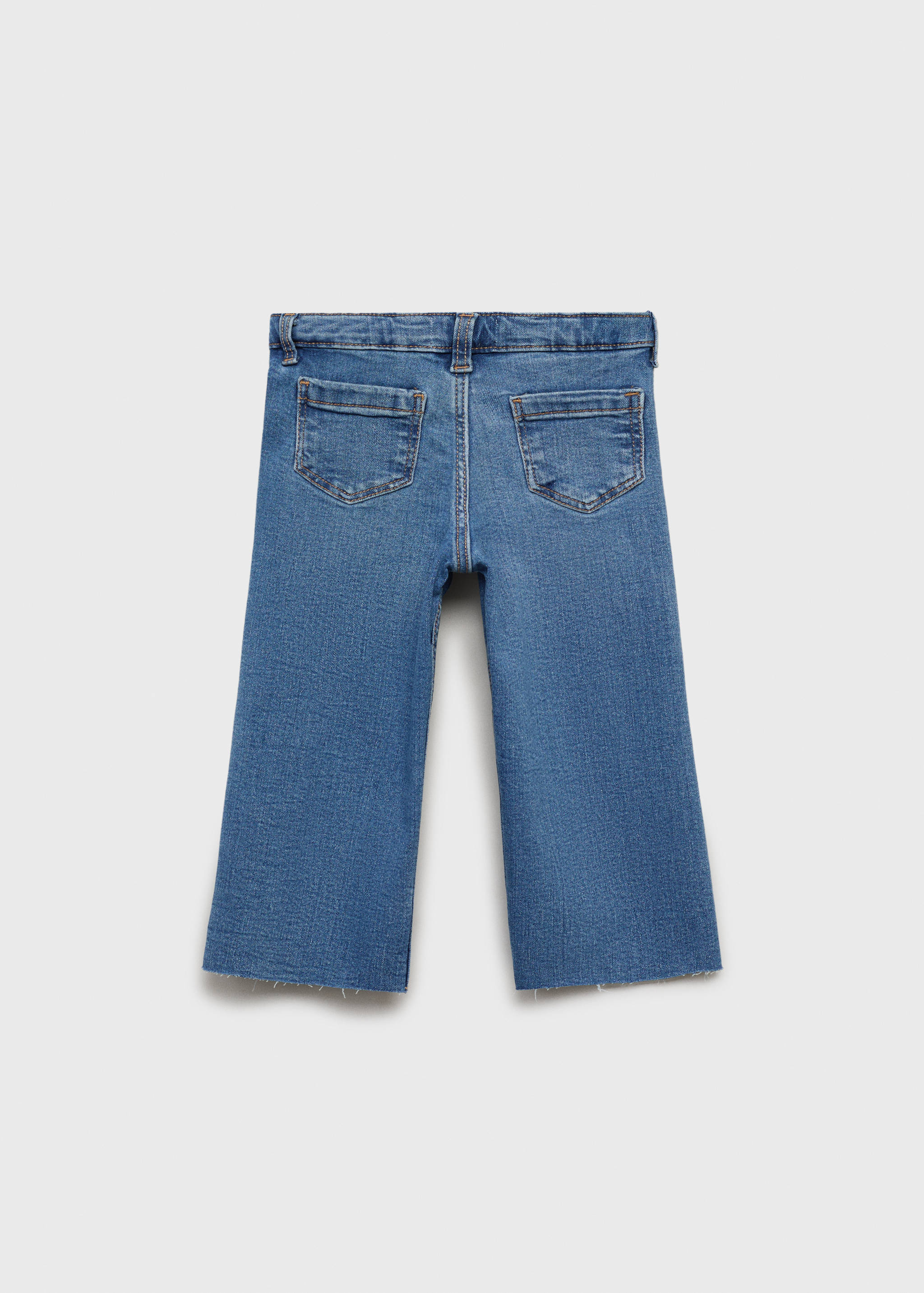 Jeans seamless bajo deshilachado - Reverso del artículo