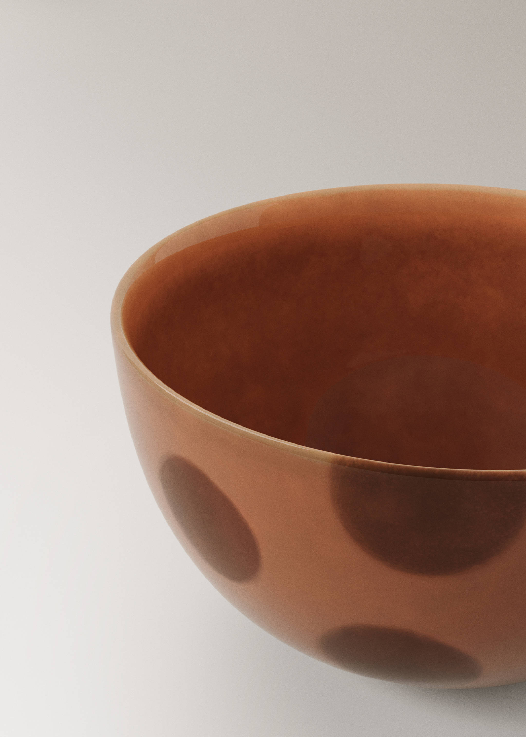 Ręcznie malowana miska z kamionki w kropki - Szczegóły artykułu 1