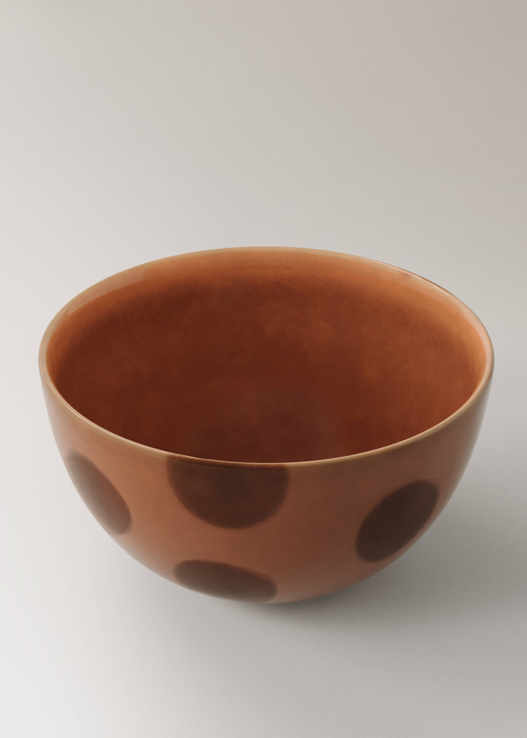 Ręcznie malowana miska z kamionki w kropki - Szczegóły artykułu 2