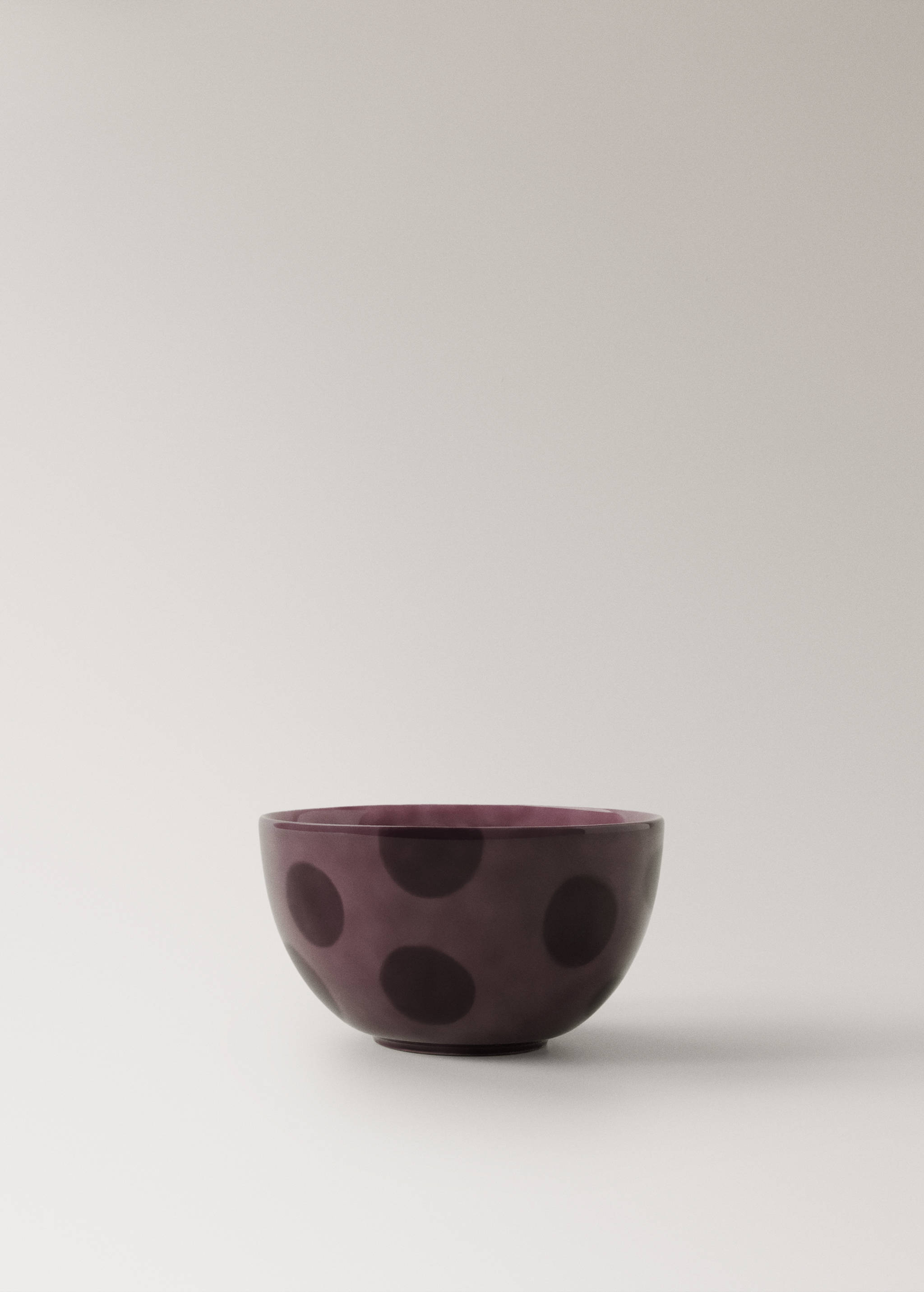 Taça de grés às bolas pintada à mão - Artigo sem modelo