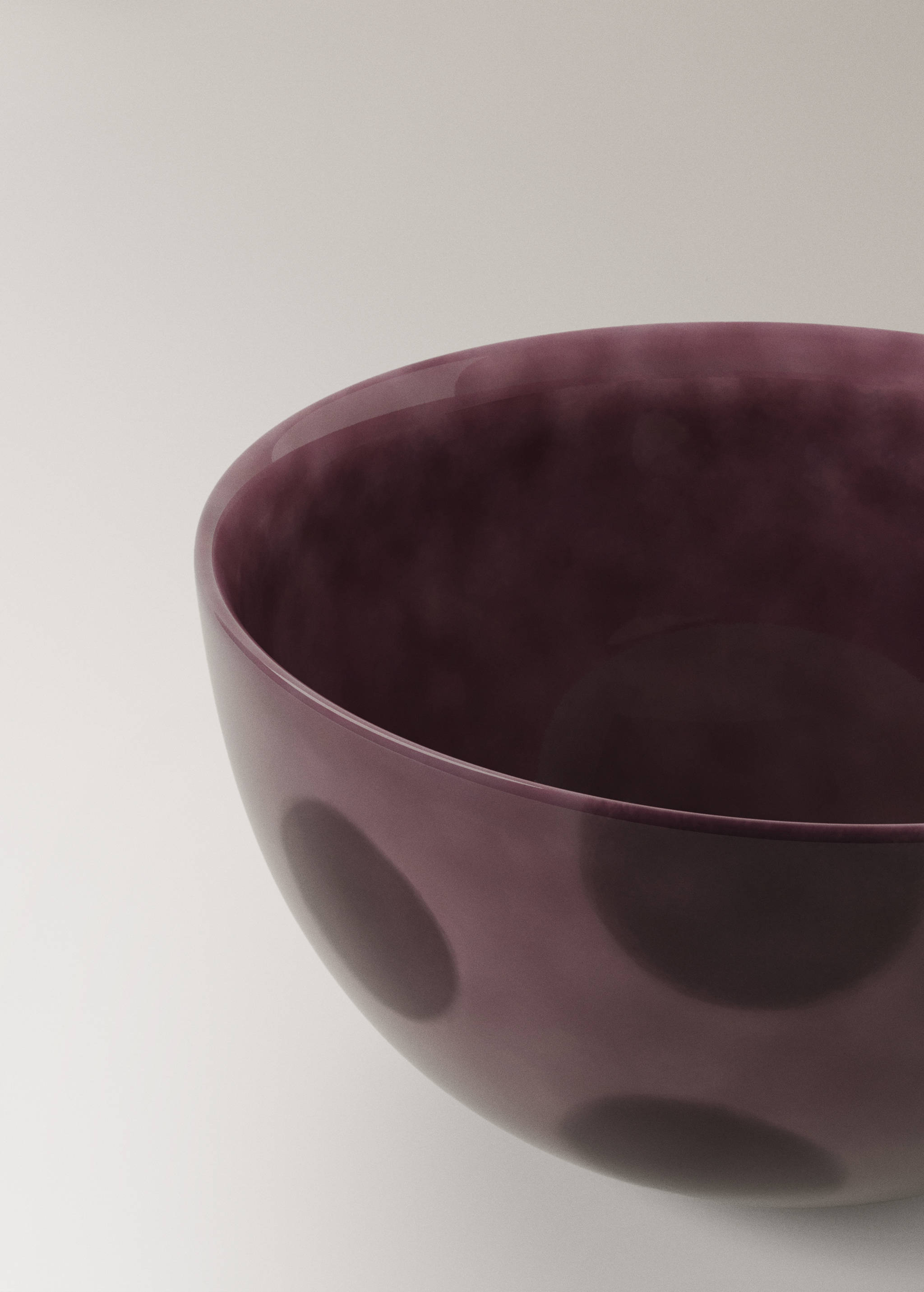 Taça de grés às bolas pintada à mão - Pormenor do artigo 1