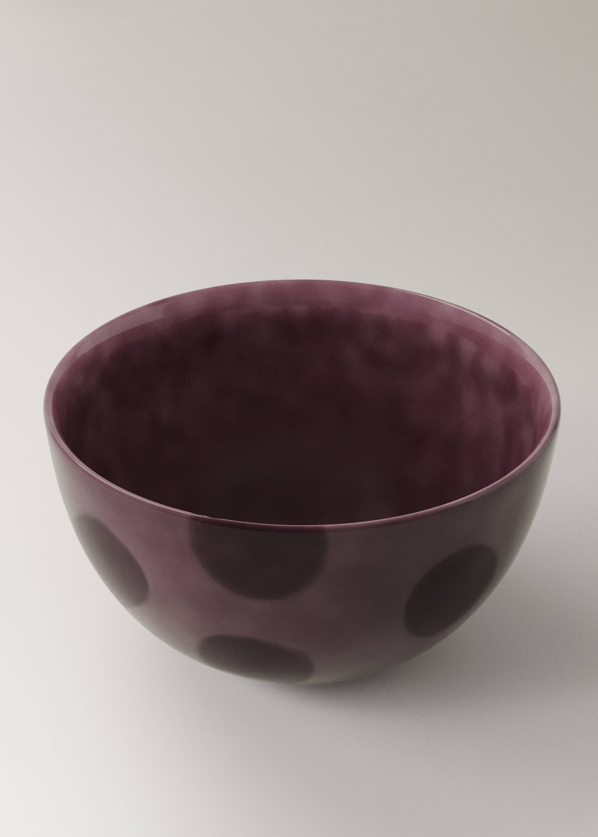 Taça de grés às bolas pintada à mão - Pormenor do artigo 2