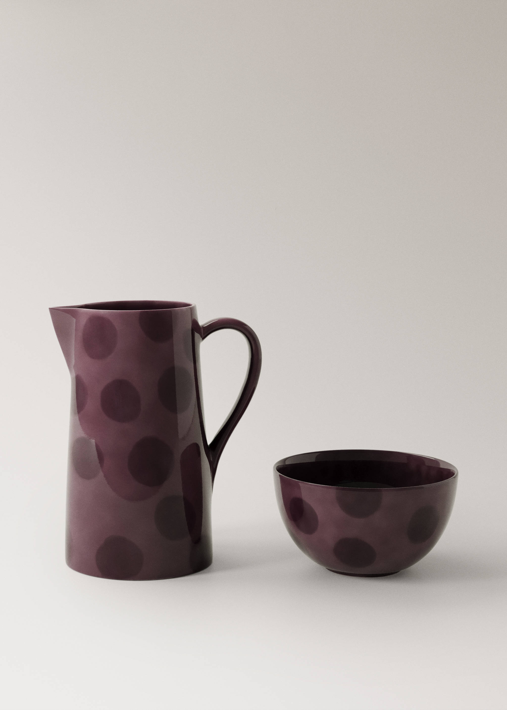 Taça de grés às bolas pintada à mão - Pormenor do artigo 3