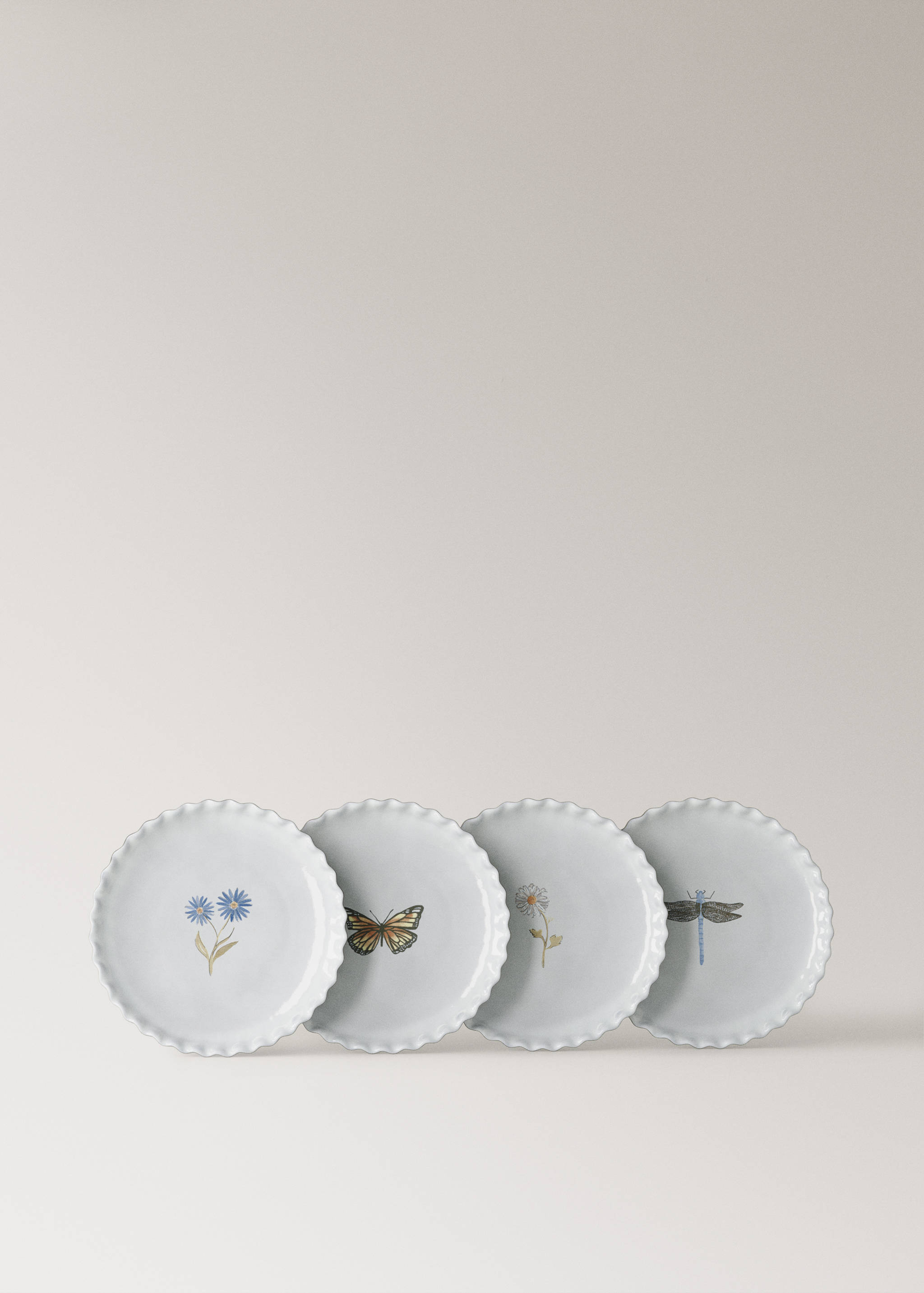 Stoneware dessert plate with pattern - Details of the article 3