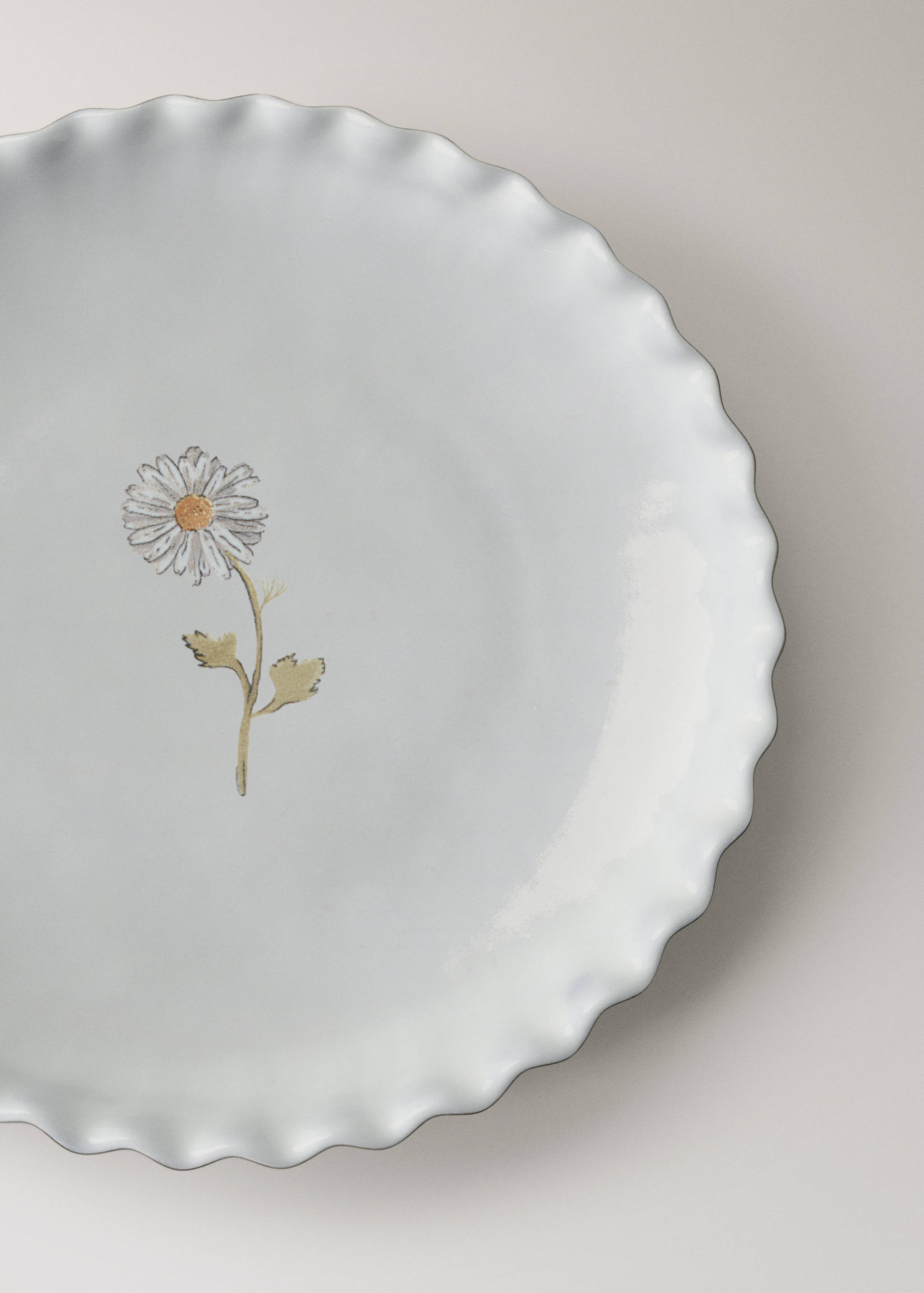 Assiette à dessert en grès avec dessin - Détail de l'article 2