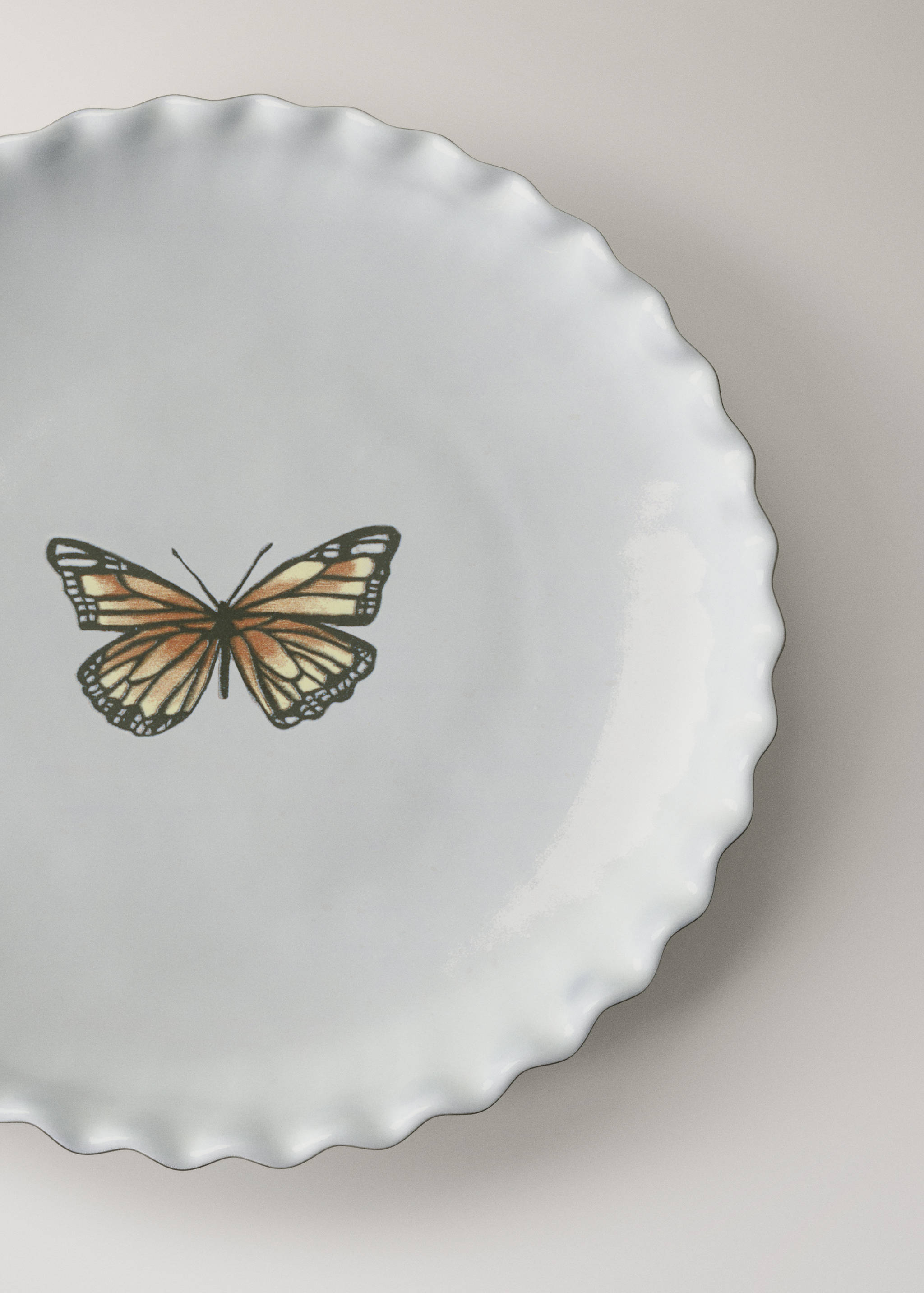 Stoneware dessert plate with pattern - Details of the article 1